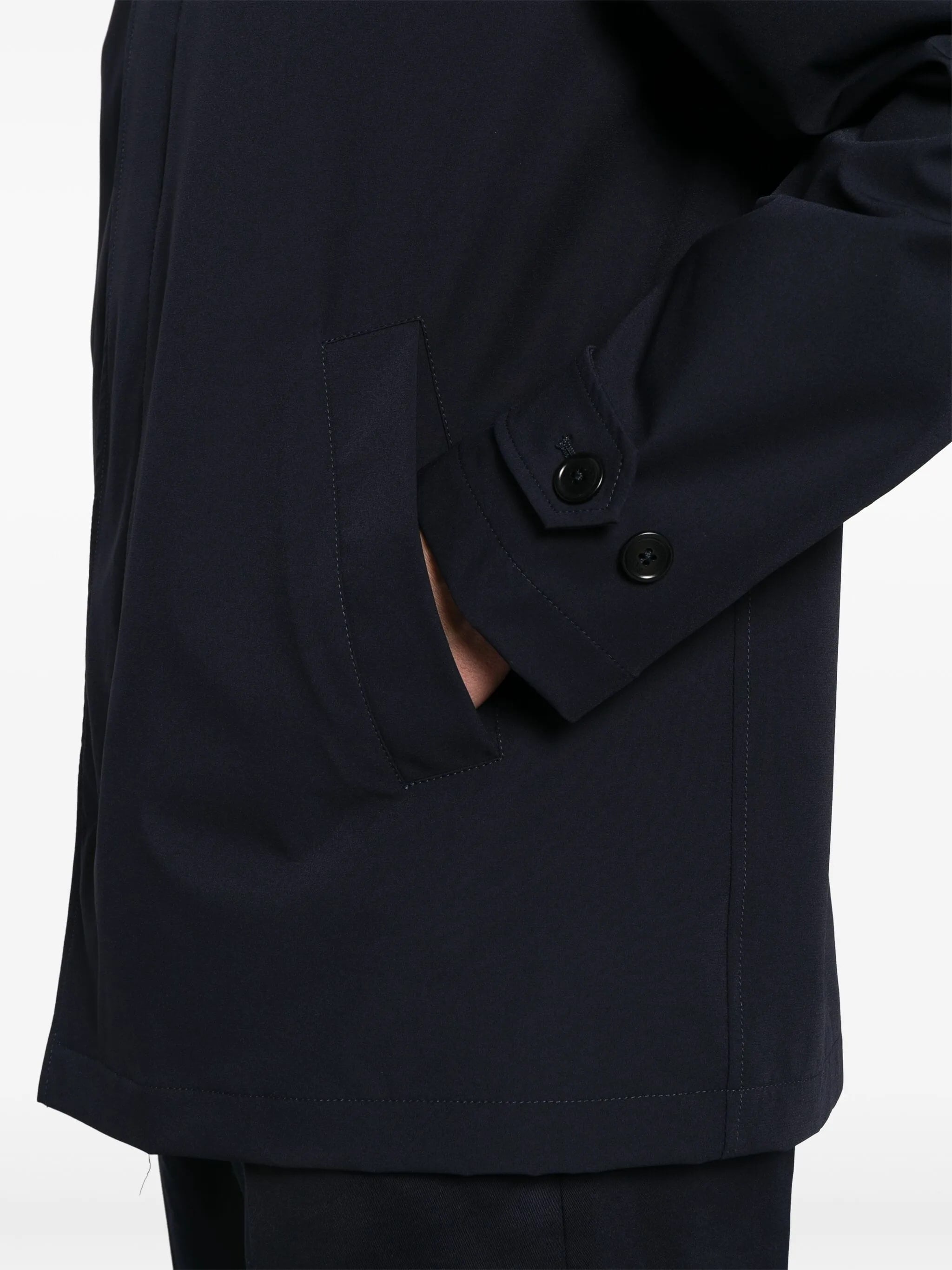 Morning Stretch Minimalist Black Mens Jacket