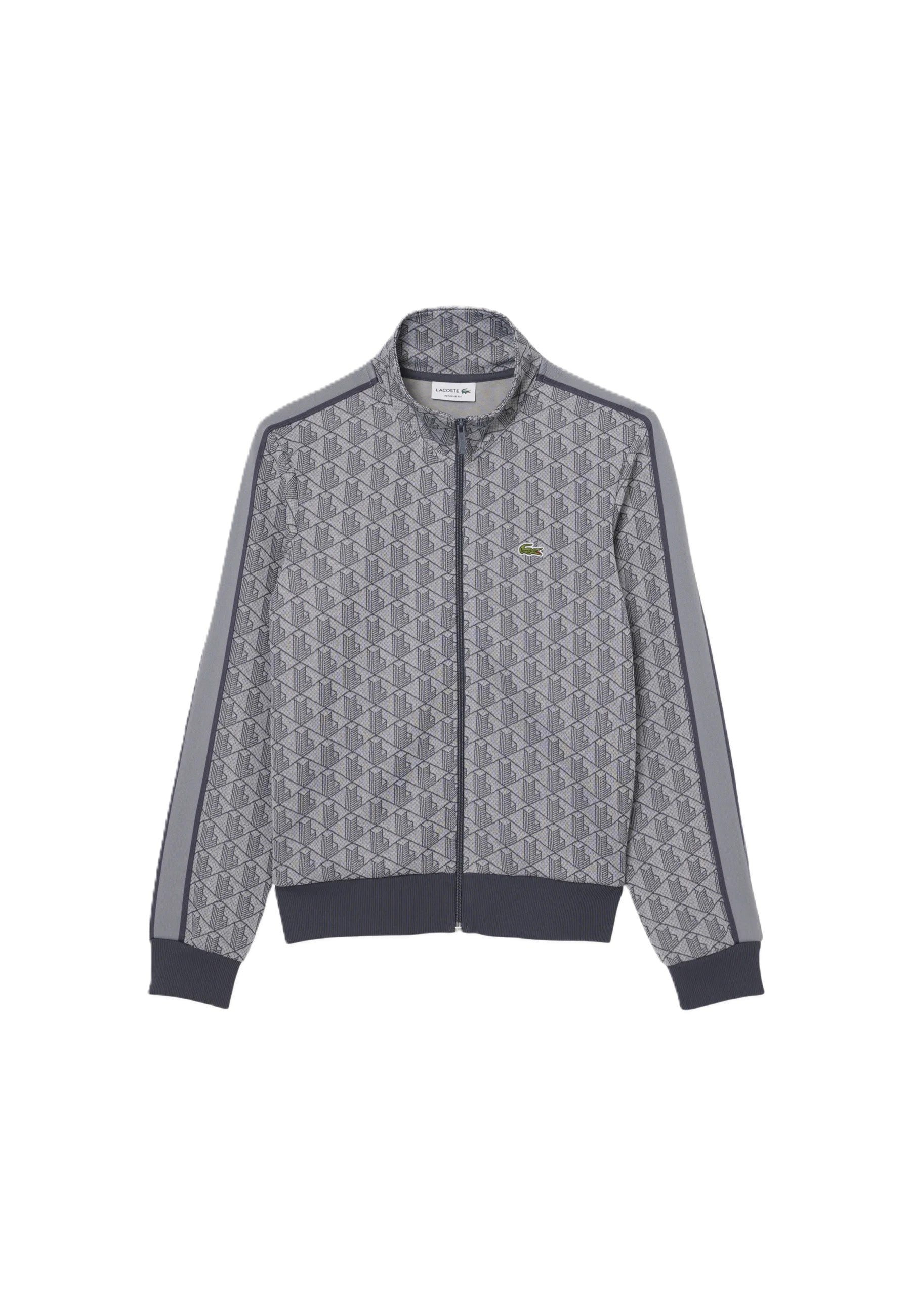 Gray Paris Jacquard Track Jacket