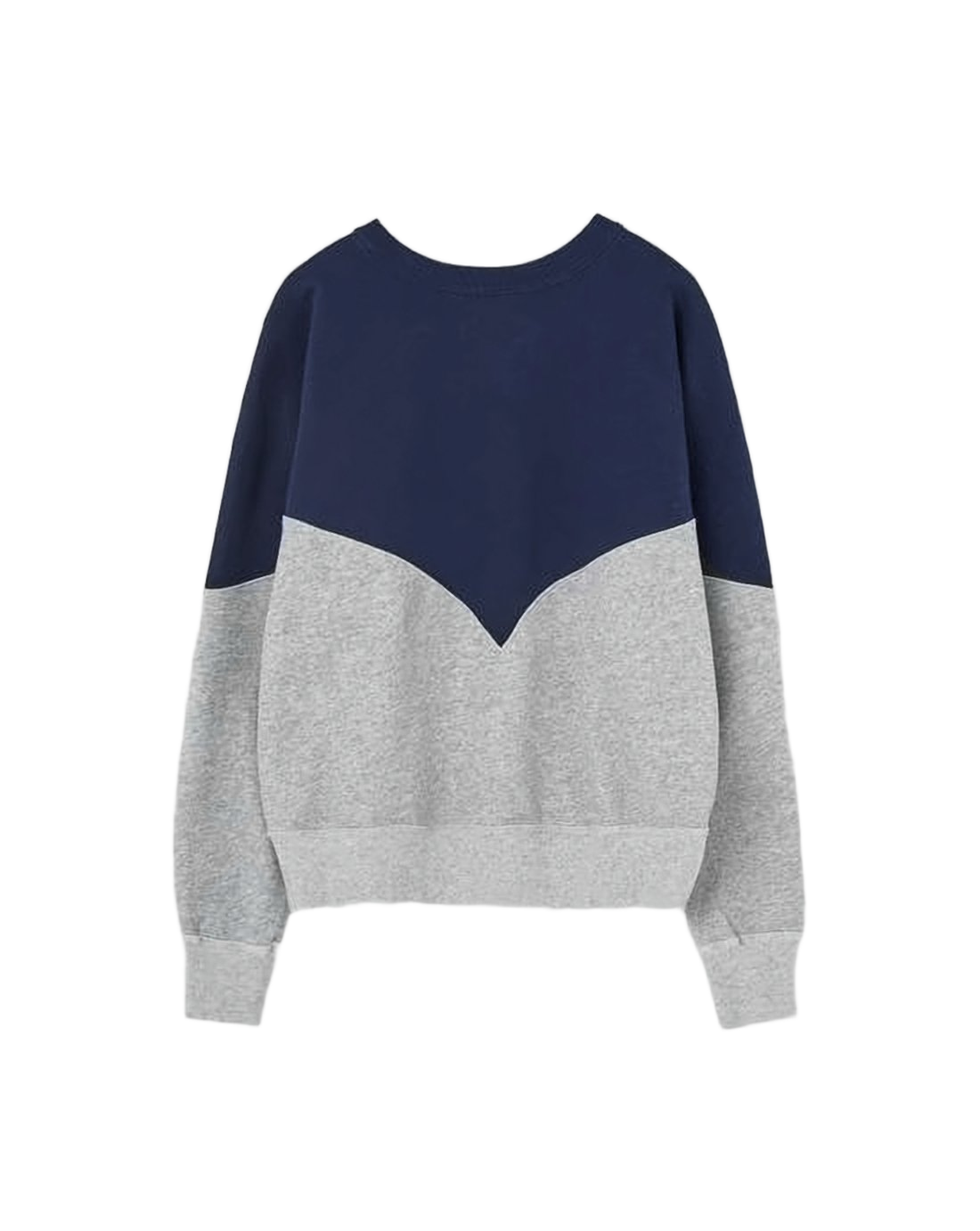 Color-Block Long-Sleeve Sweatshirt with Bold Lettering
