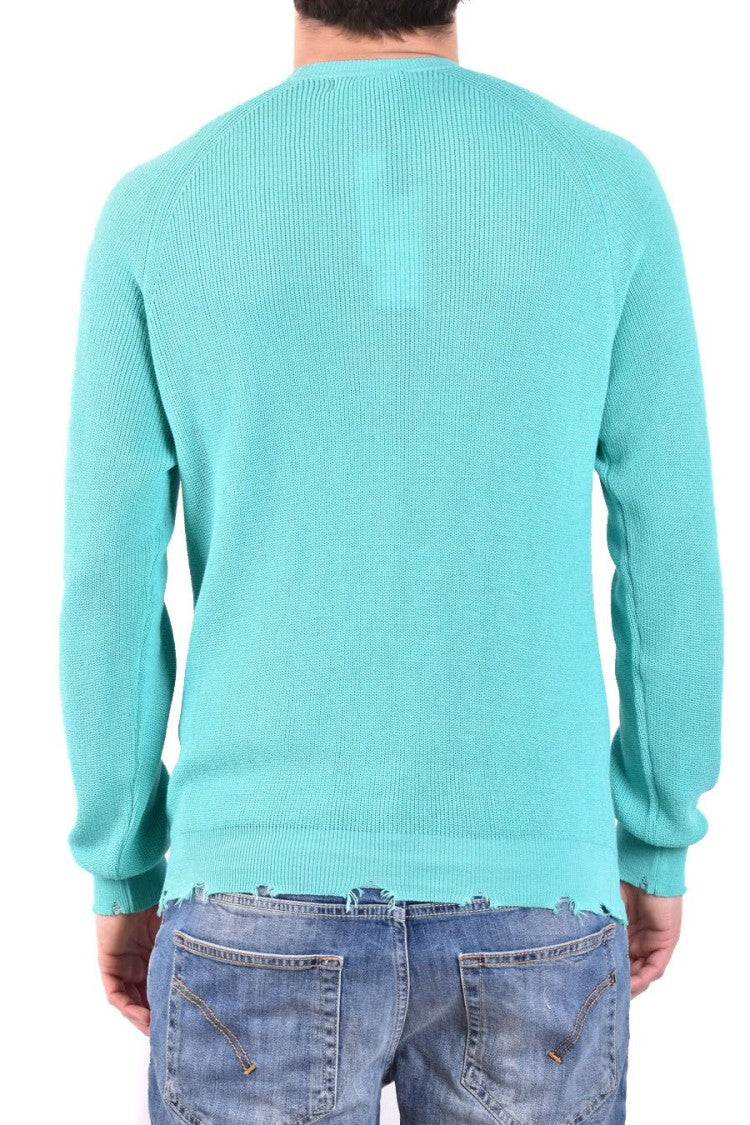 Long-Sleeved Green Sweater
