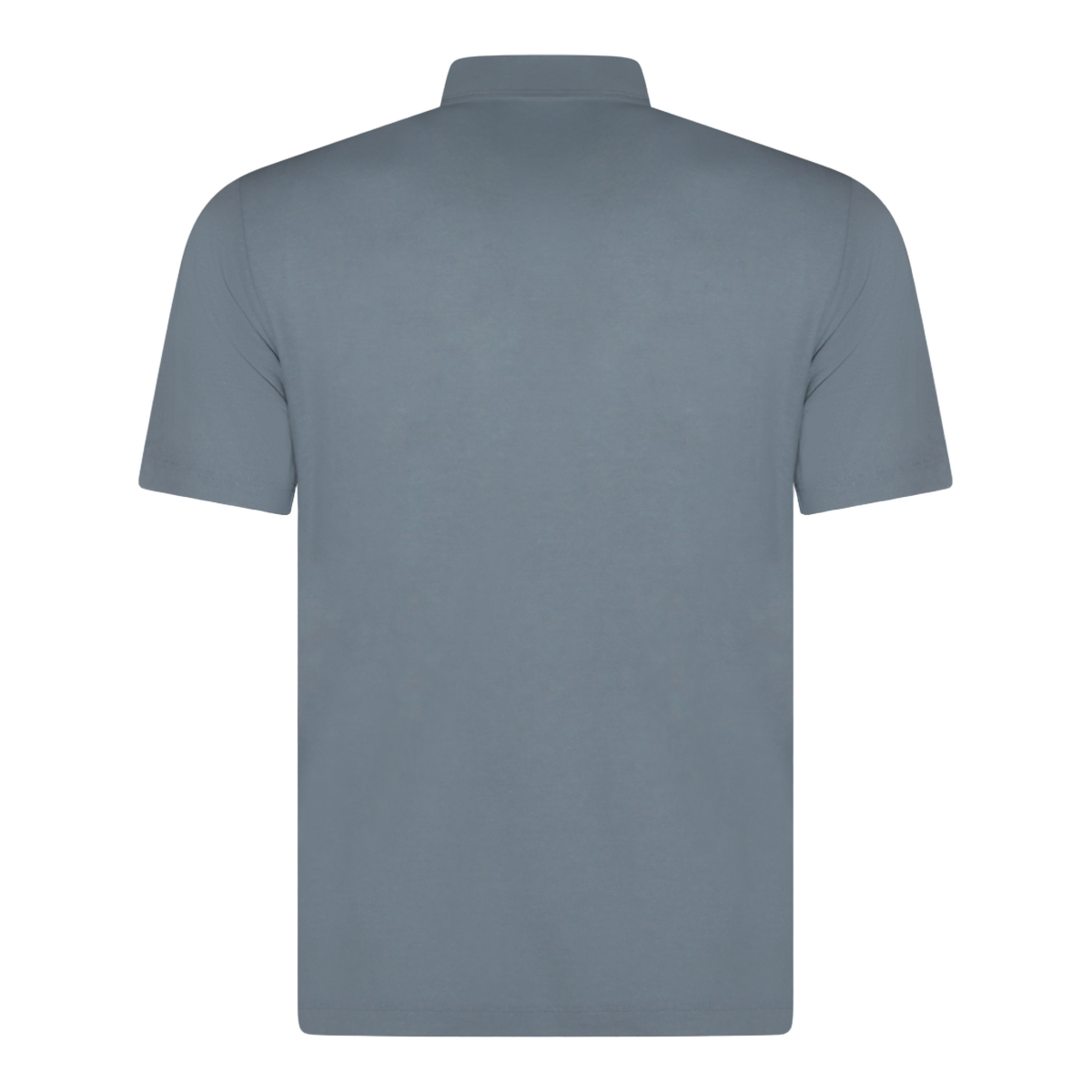 Minimalist Crew Neck Blue Polo