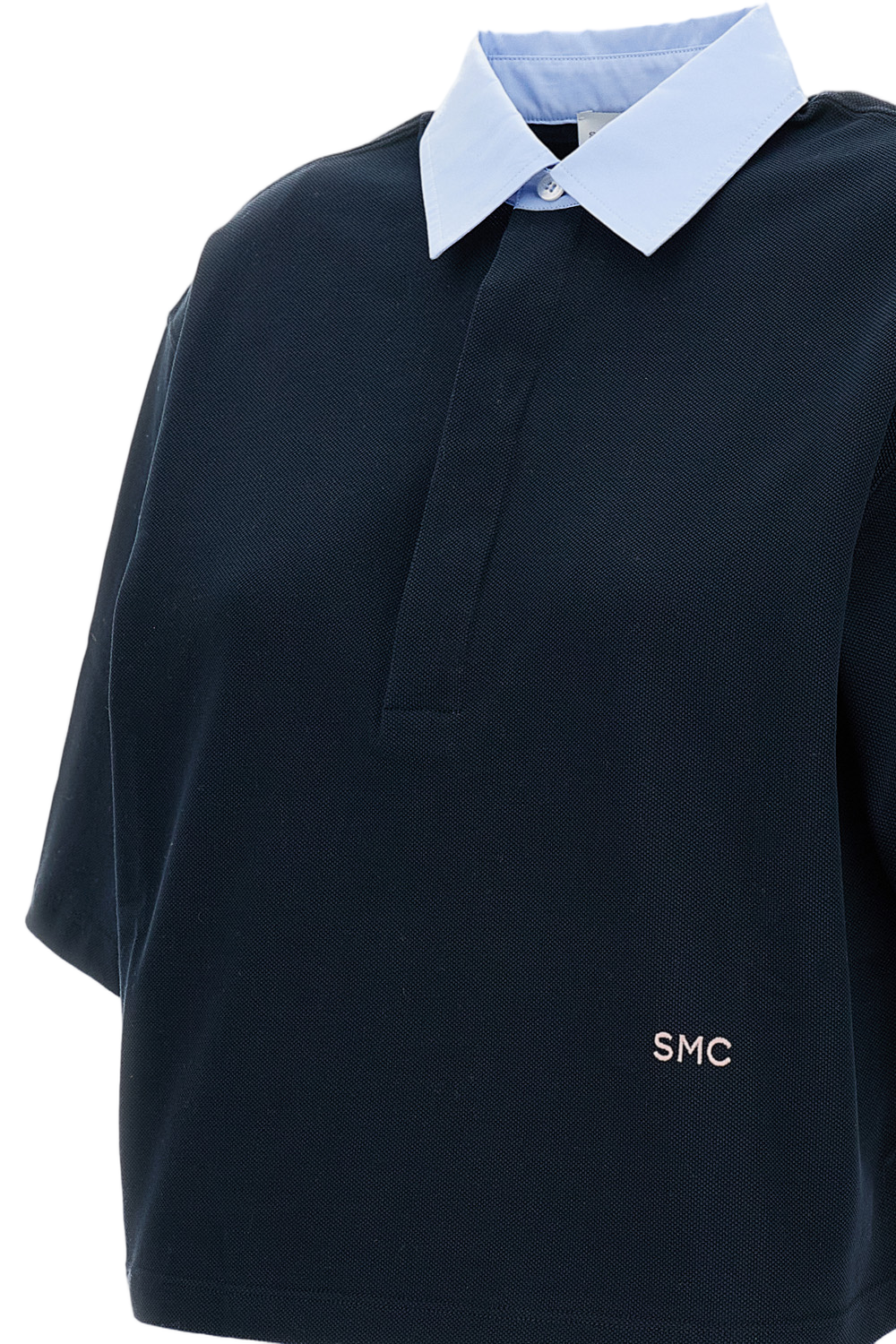 Piquet Polo Cropped T-Shirt