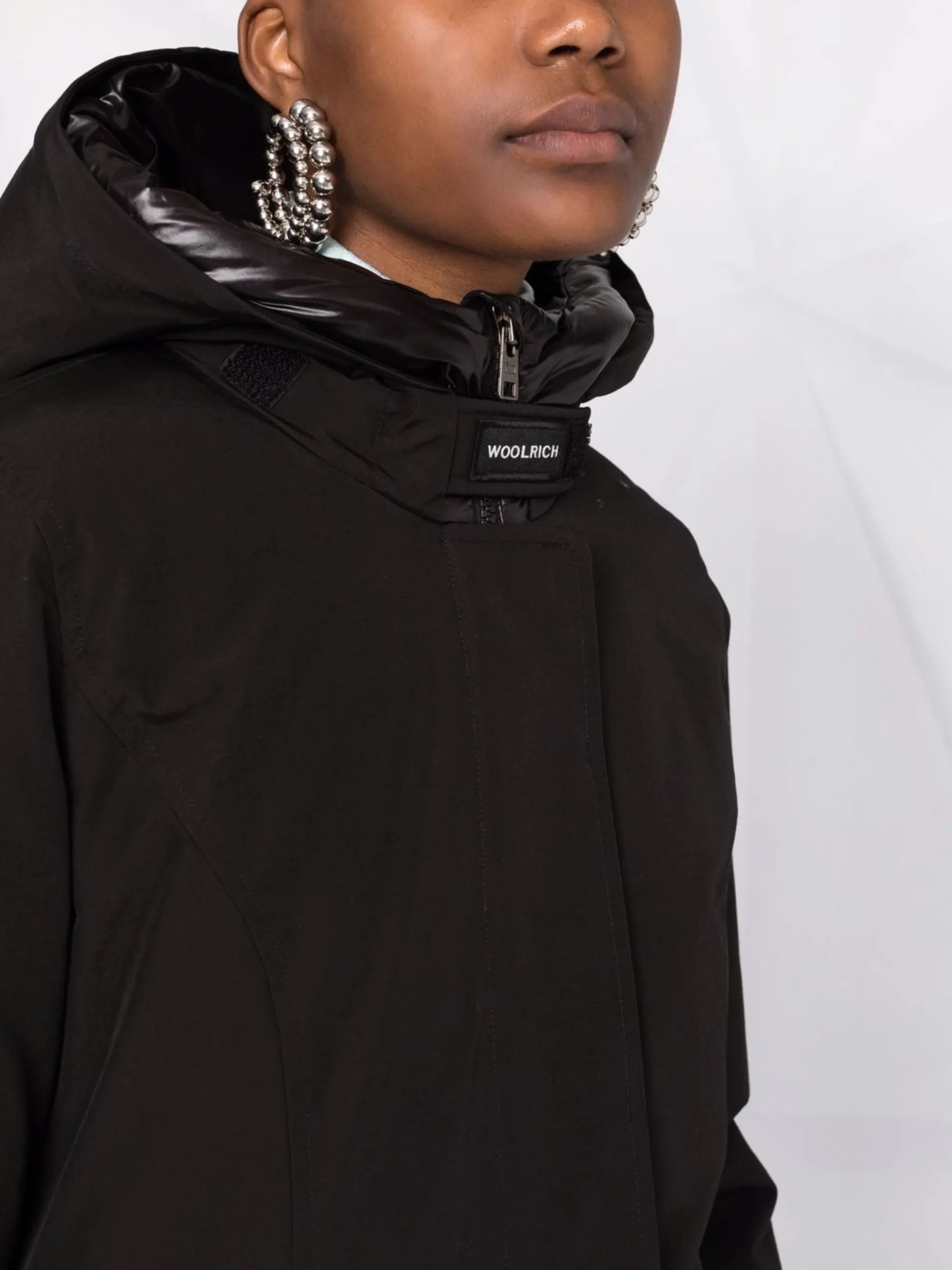 Black Arctic Slim-Fit Down Parka