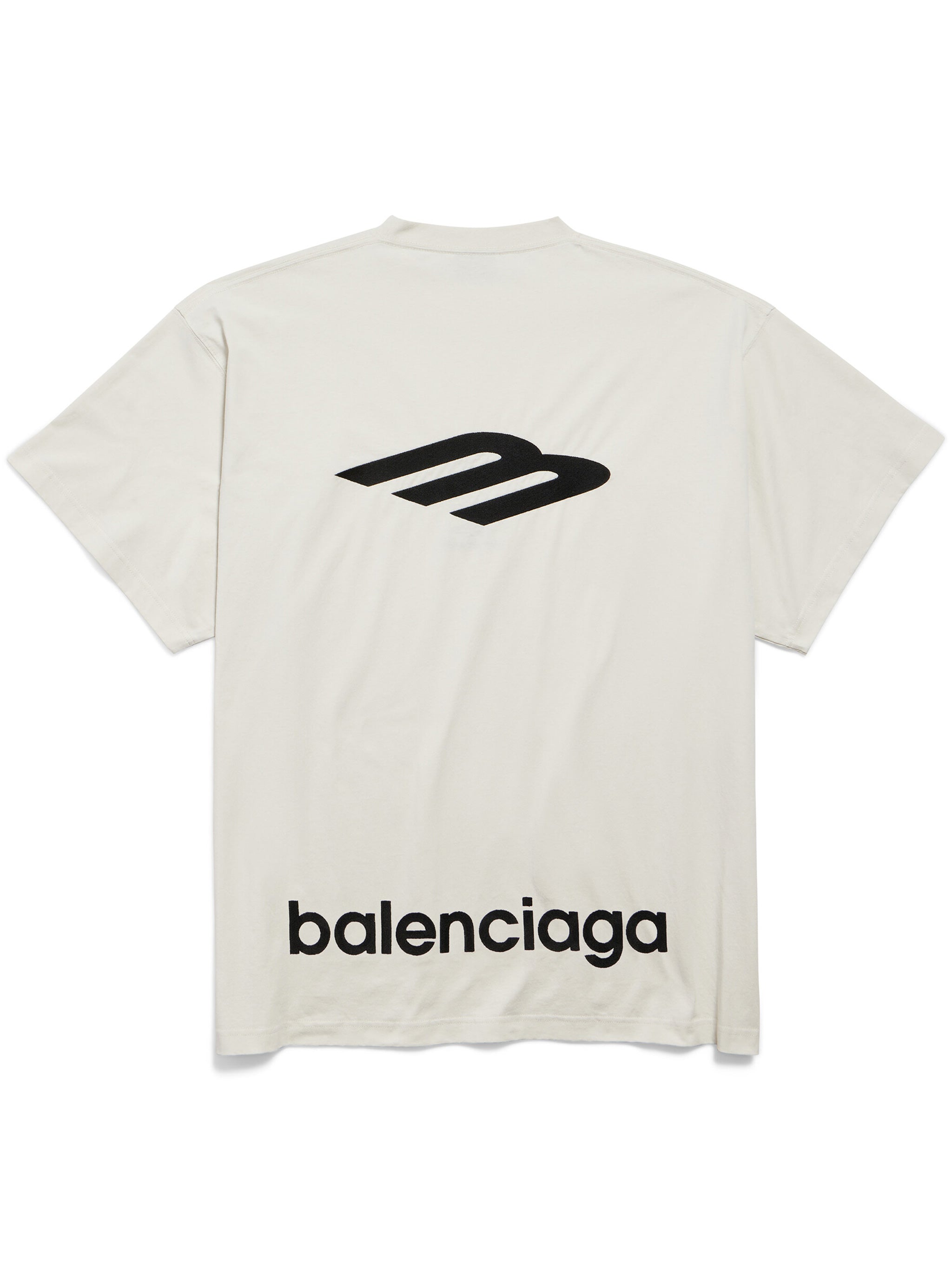 White Oversized Relaxed Fit Logo T-Shirt