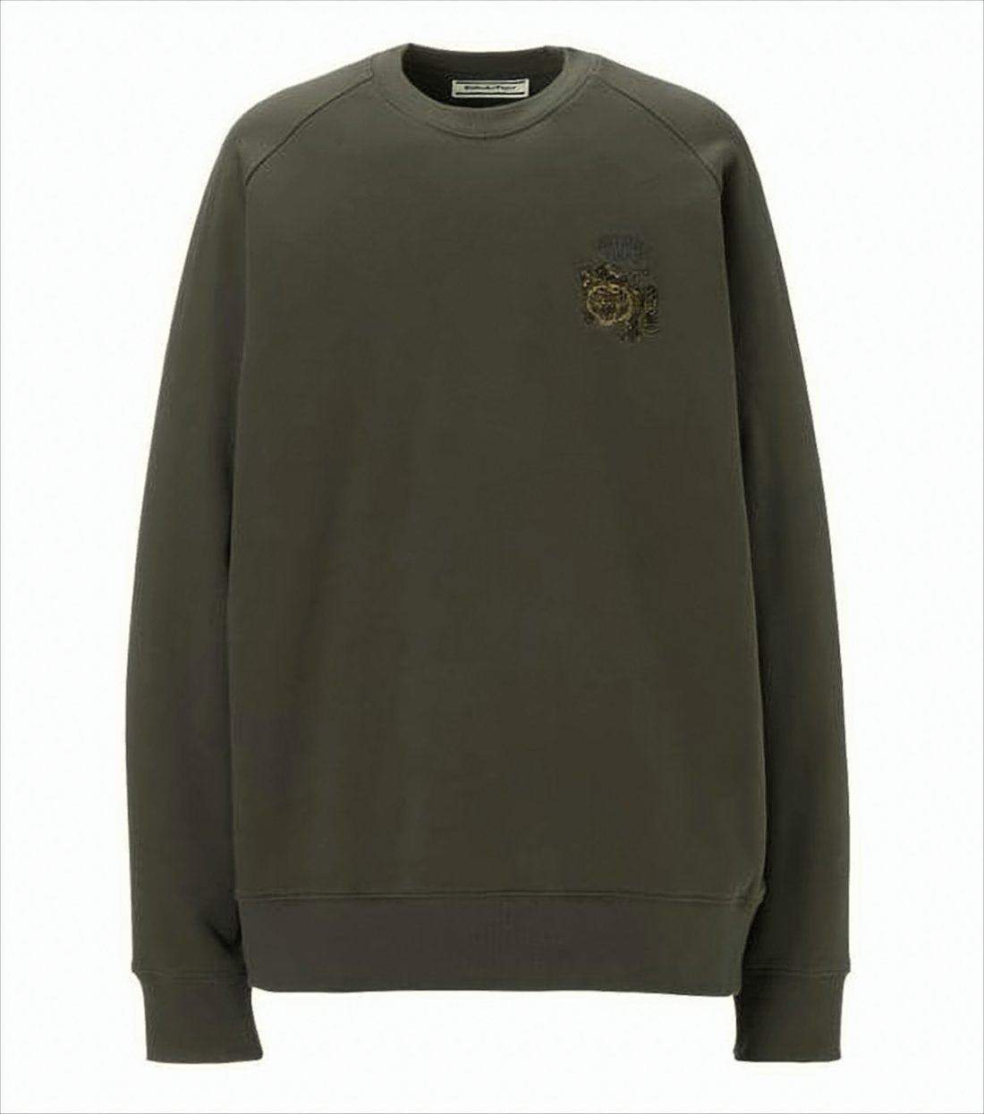 Long-Sleeve Sweatshirt With Embroidered Tiger Motif