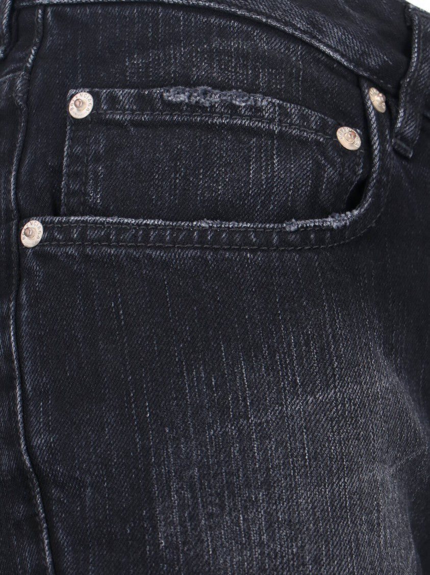 Wide-Leg Jeans – Black