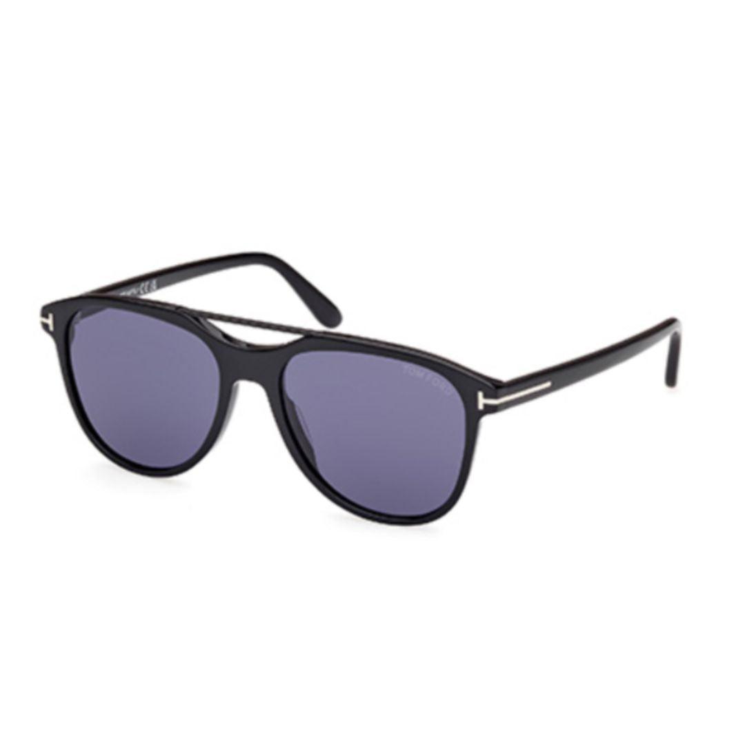 Acetate Sunglasses With T-Shaped Metallic Detail