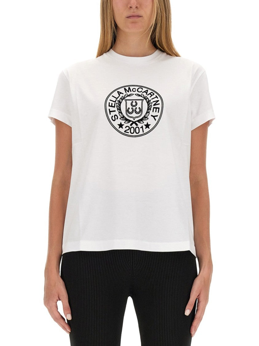 Round Neck T-Shirt With Bold Logo Print