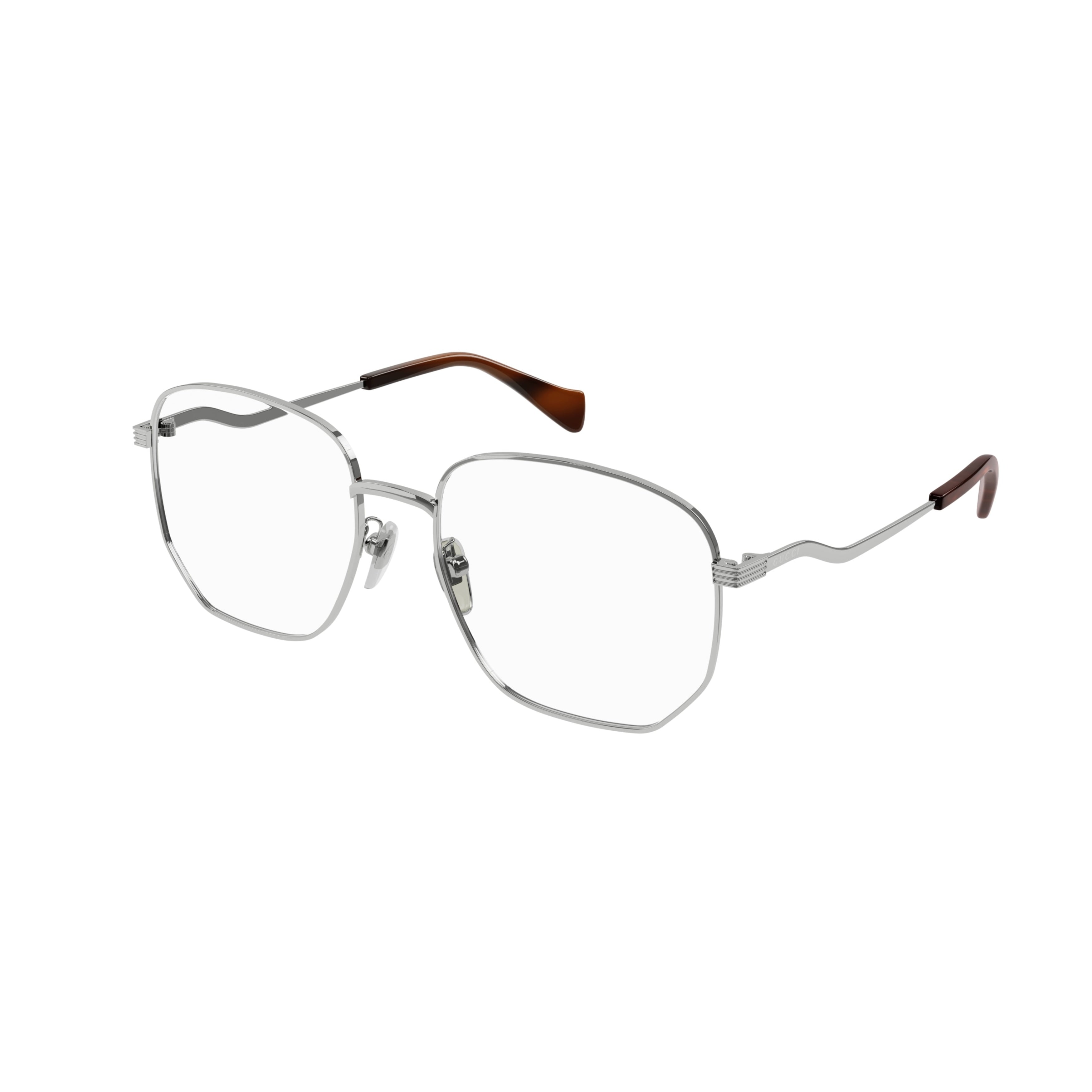 Gg0973o Geometric Metal Frame Eyeglasses