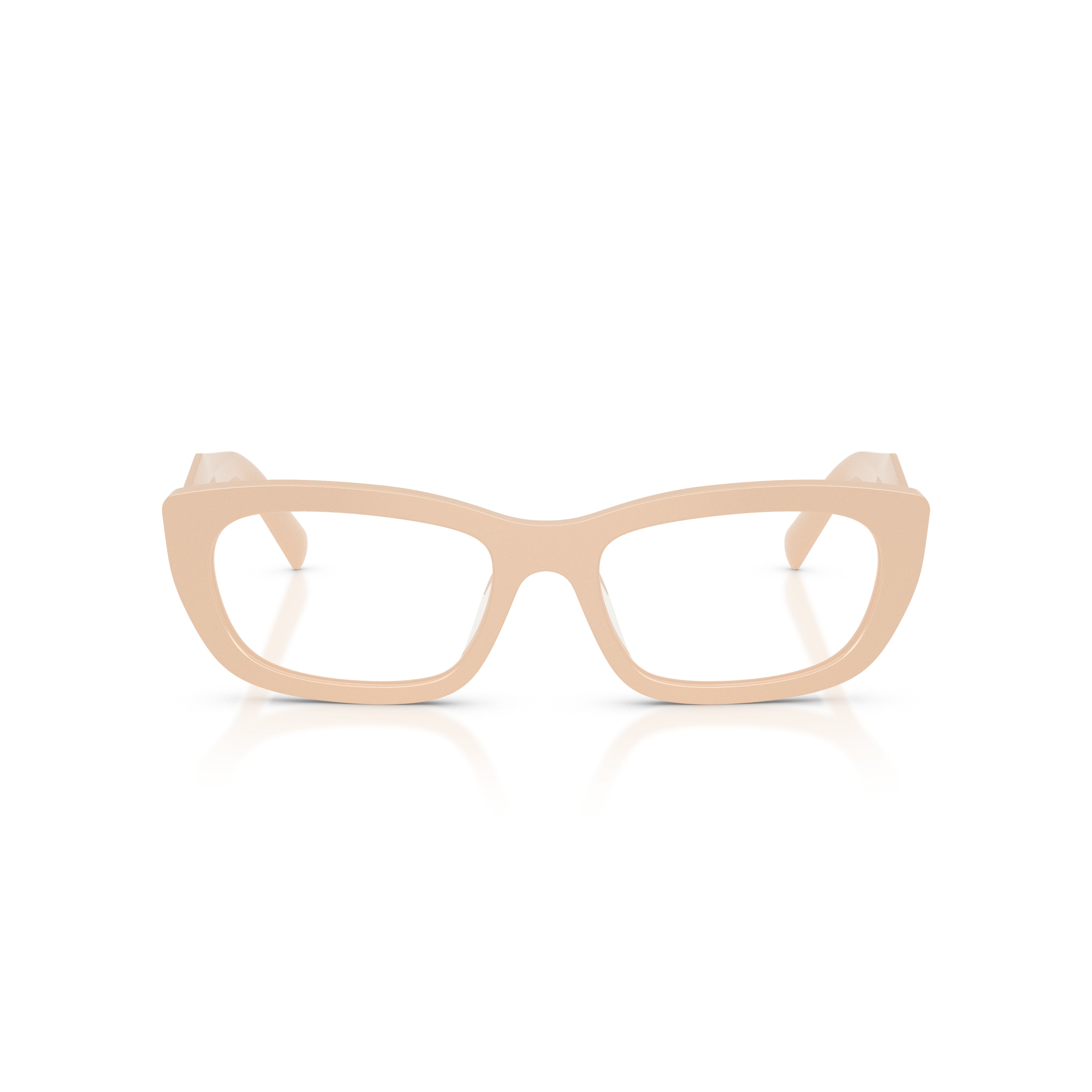0pr D09v Rectangular Beige Acetate Sunglasses
