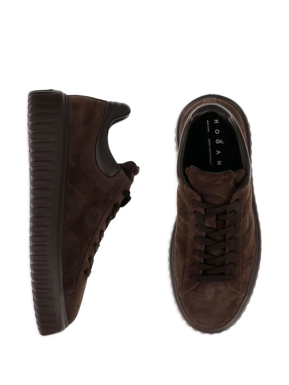 H-Stripes H Lace-Up Shoes With Calfskin Finish