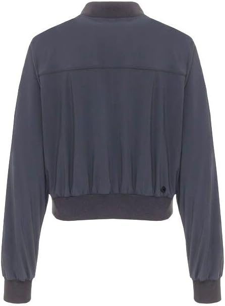 Cropped Black Bomber Jacket