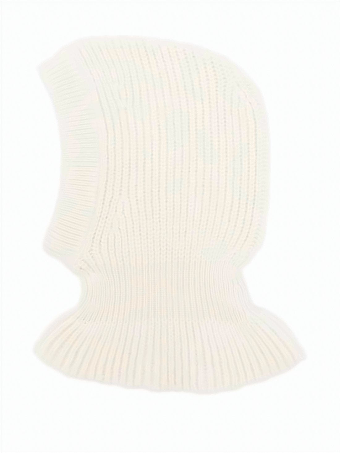 Ribbed Knitted Balaclava-Style