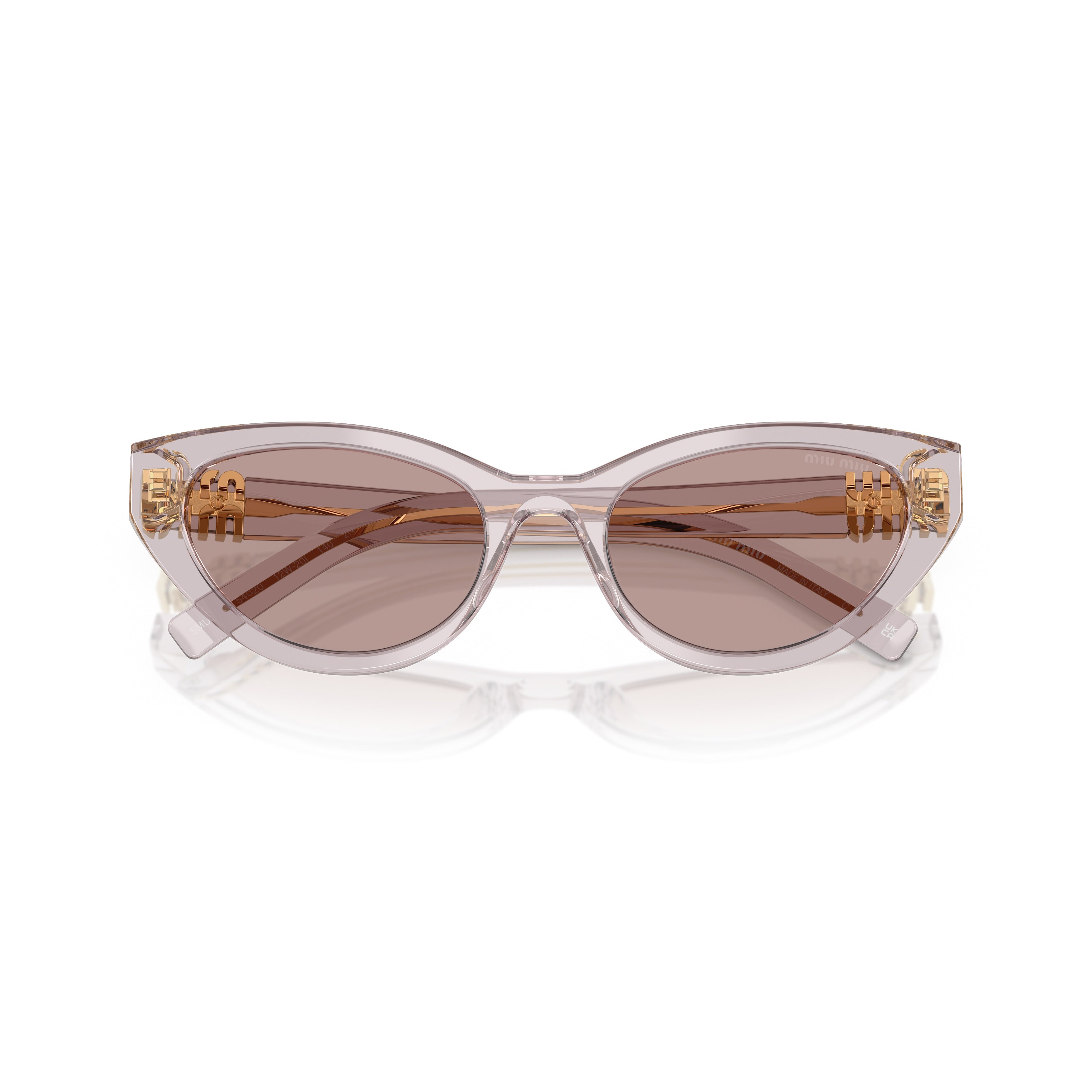 0mu A04s Translucent Mauve Cat-Eye Sunglasses
