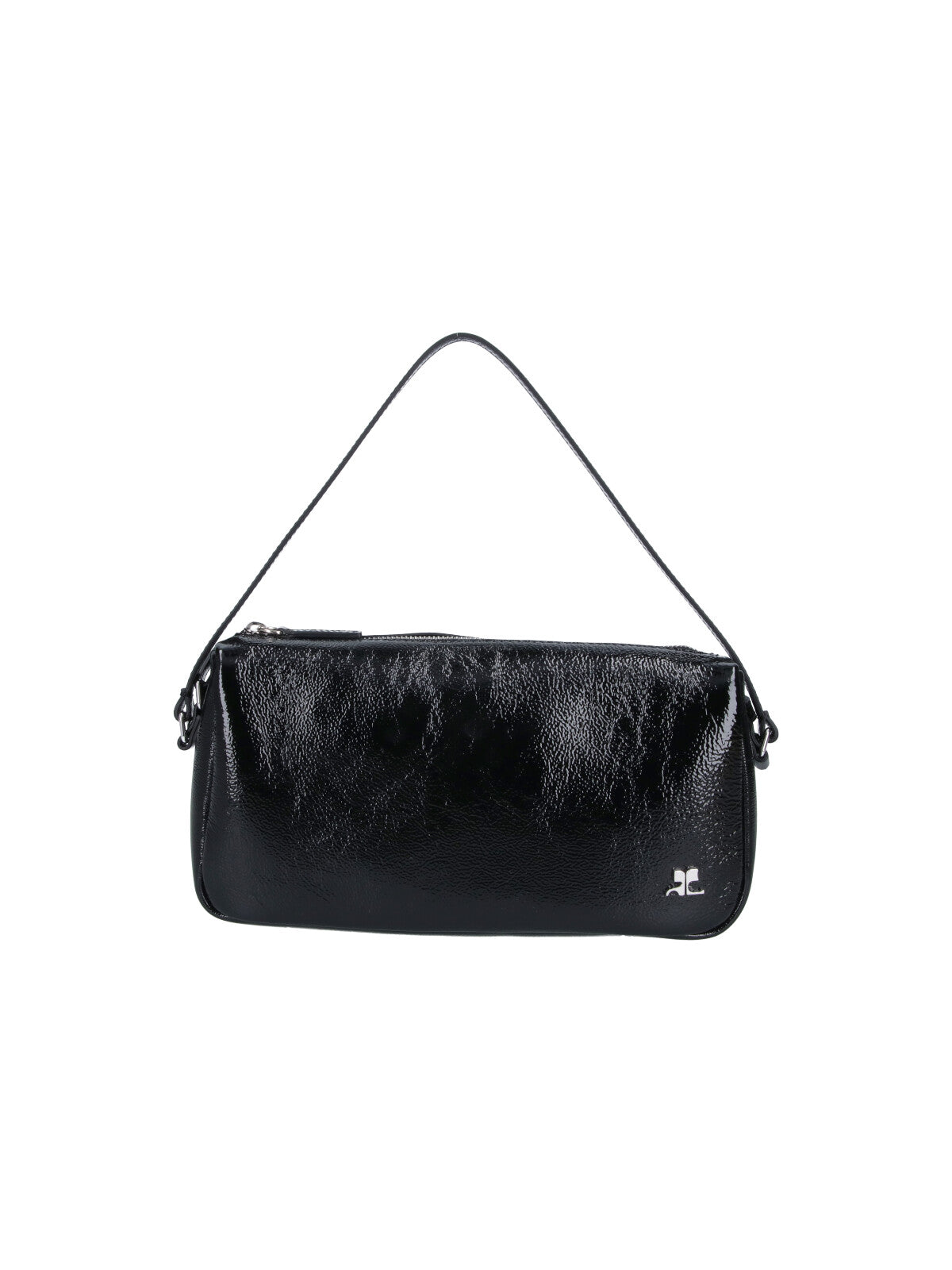 Black Three Sixty Nubuck Shoulder Bag