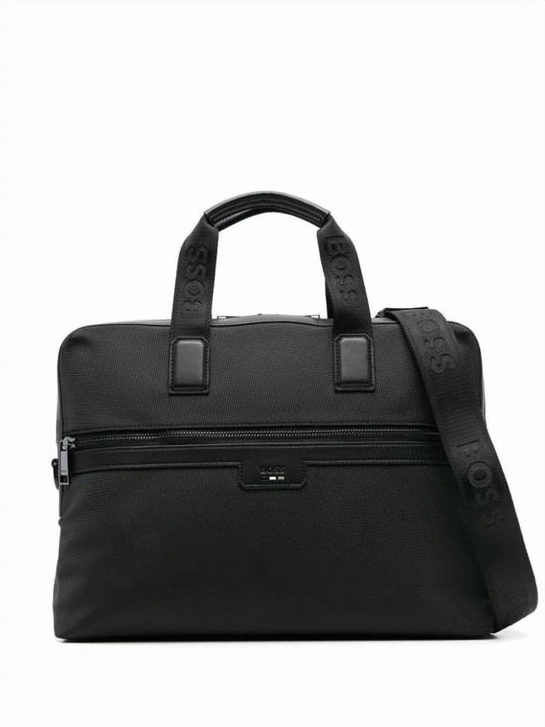 Minimalist Black Recycled Polyester Shoulder Bag