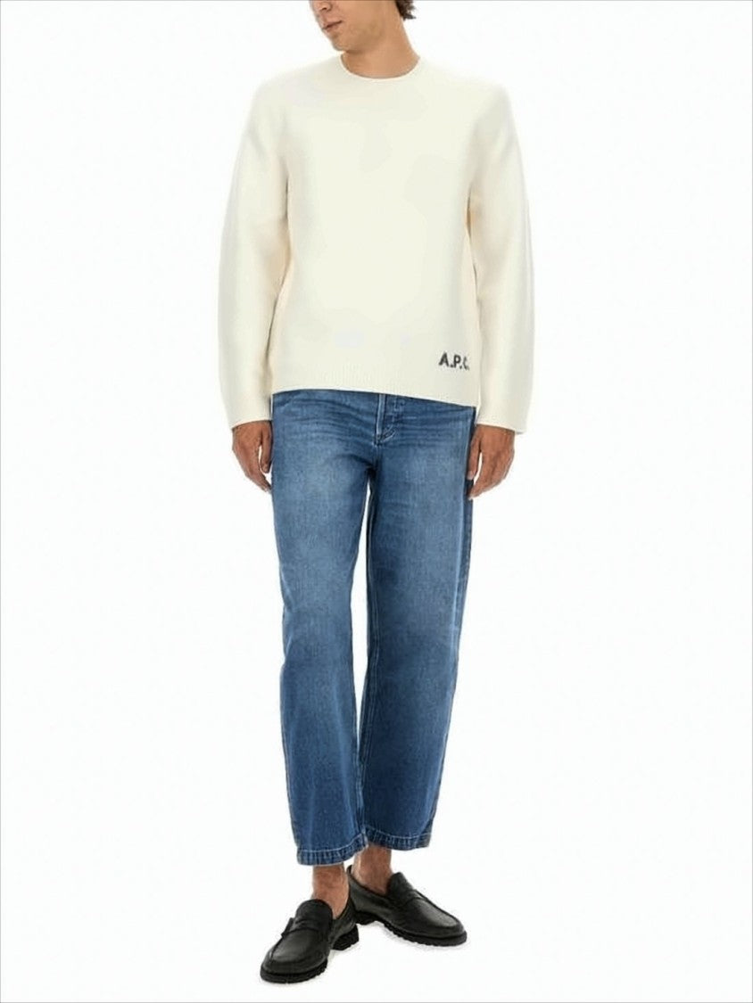 Relaxed Fit Straight-Leg Denim Pants