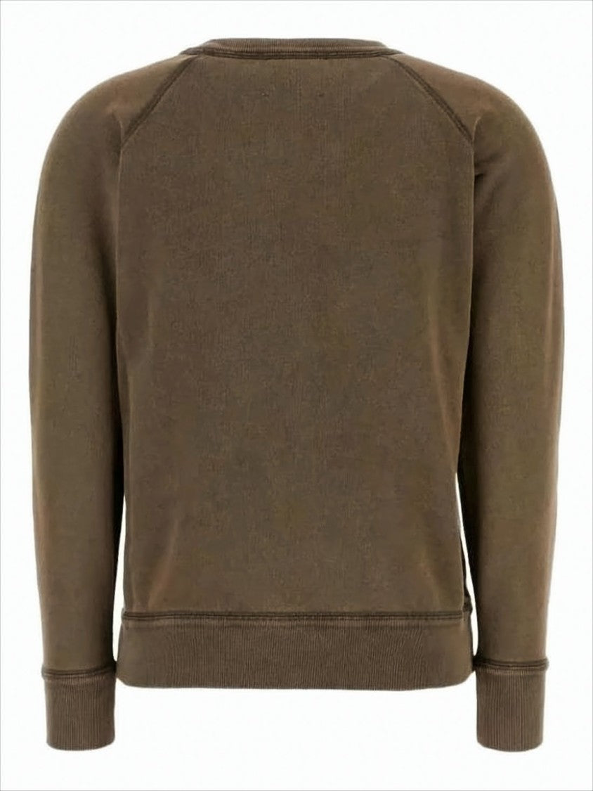 Long-Sleeve Graphic Sweatshirt with Vintage Wash