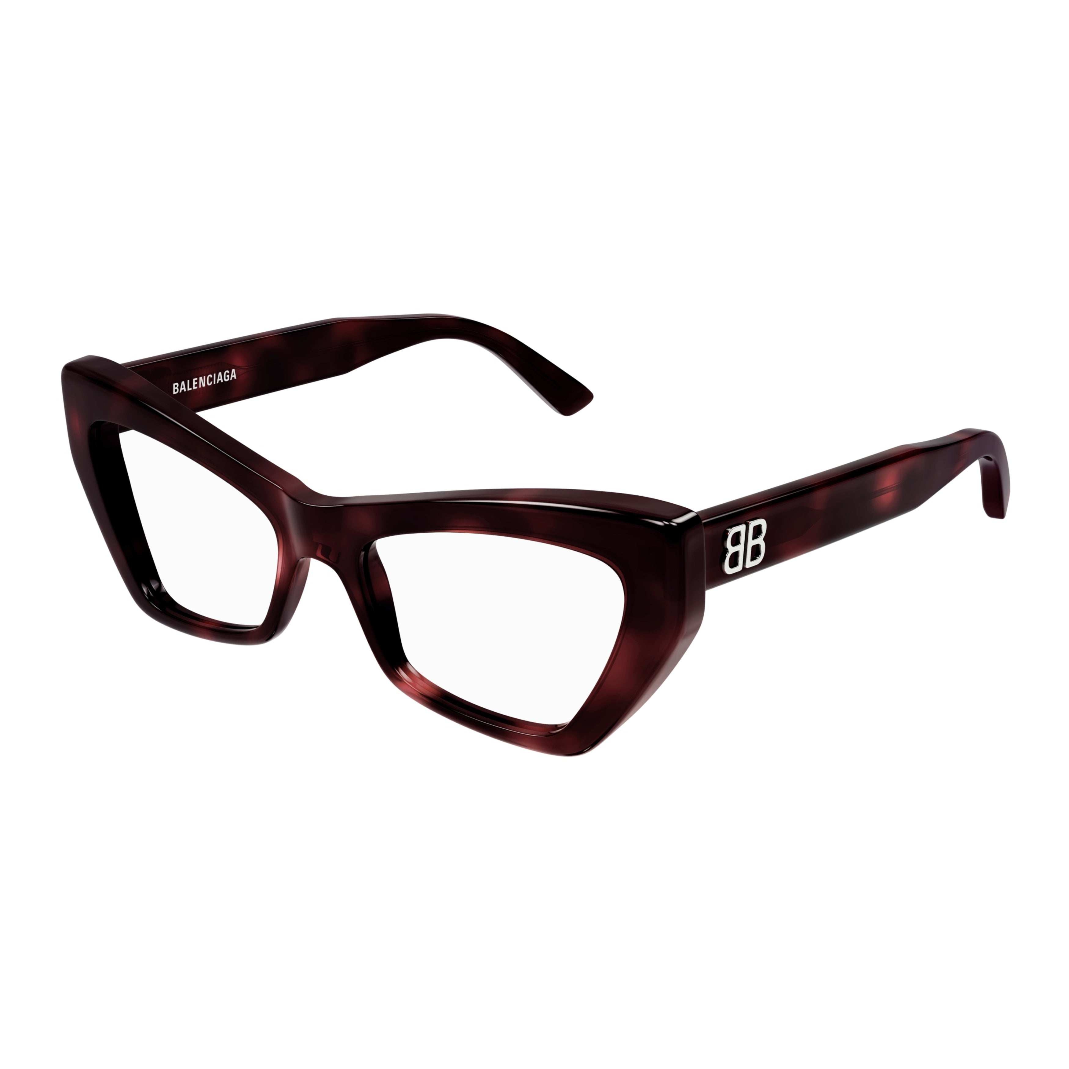 Bb0296o Bold Cat-Eye Sunglasses in Tortoiseshell Acetate