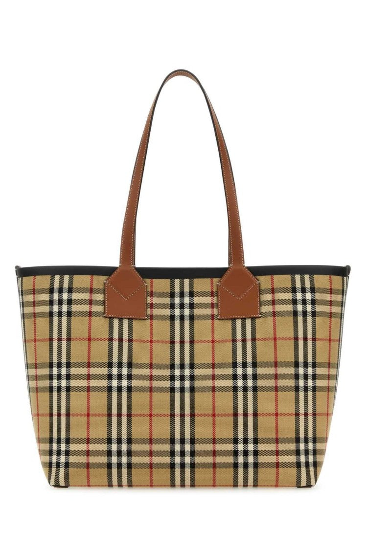 Structured Checkered Shoulder Bag