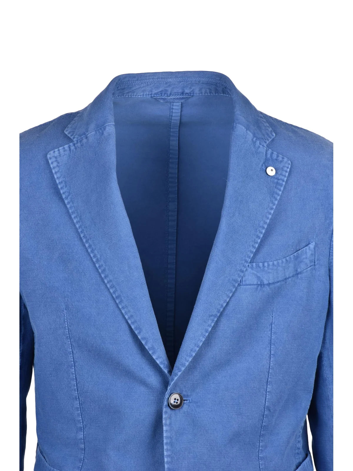 Cotton Linen Jacket - Blue