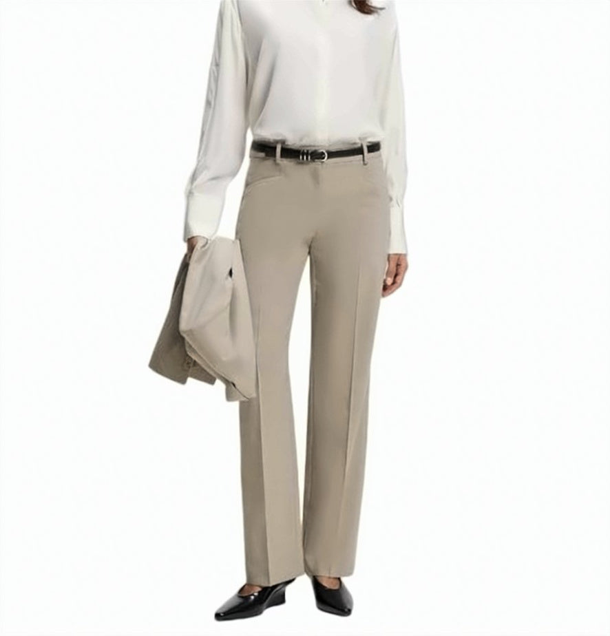 Tilda9 Melange Straight Leg Trousers