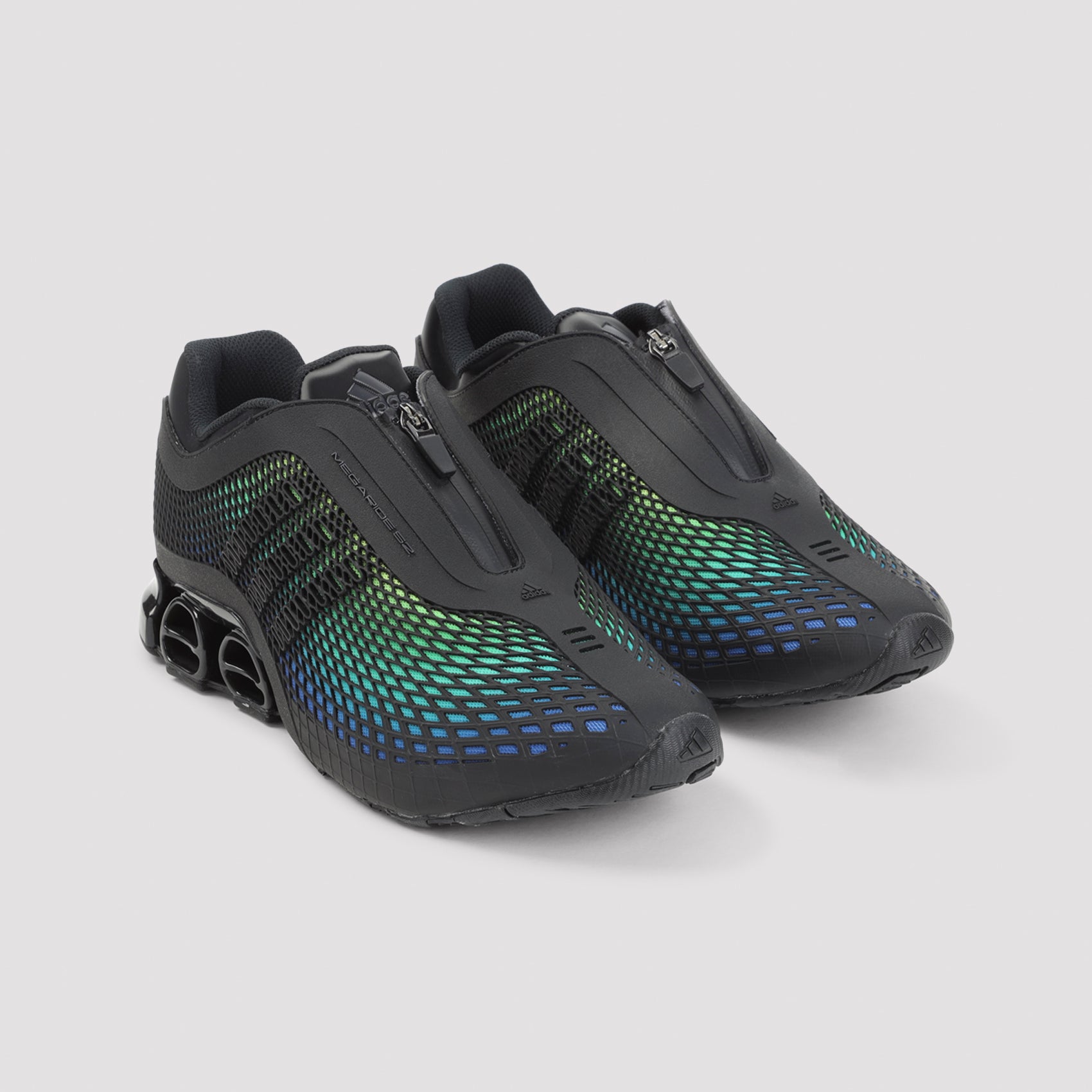 Gradient Mesh Sneakers with Streamlined Zip Closure