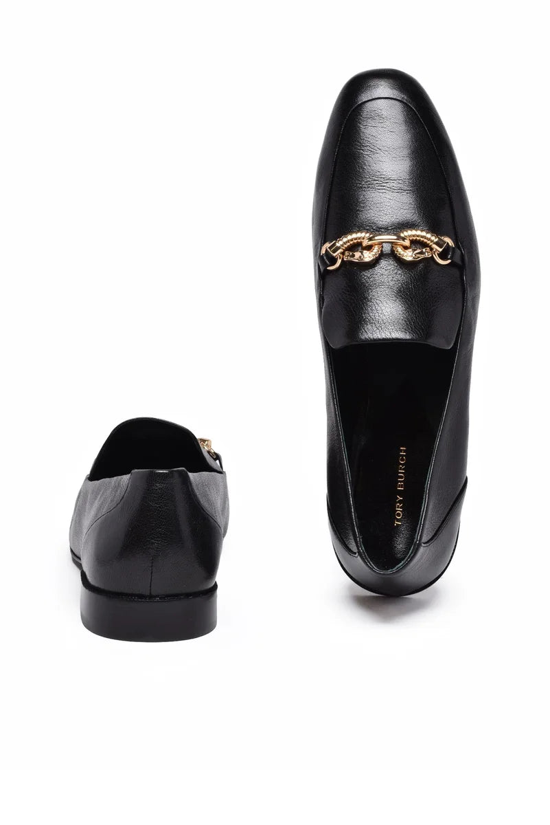 Refined Black Leather Loafer