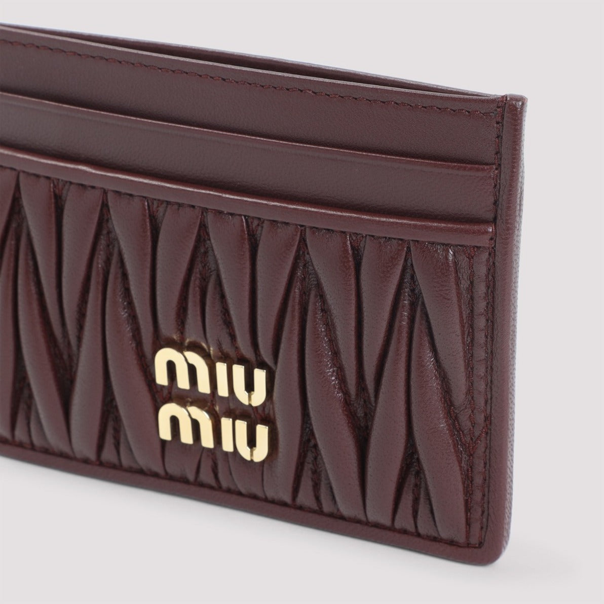 Bordeaux Lamb Leather Cardholder