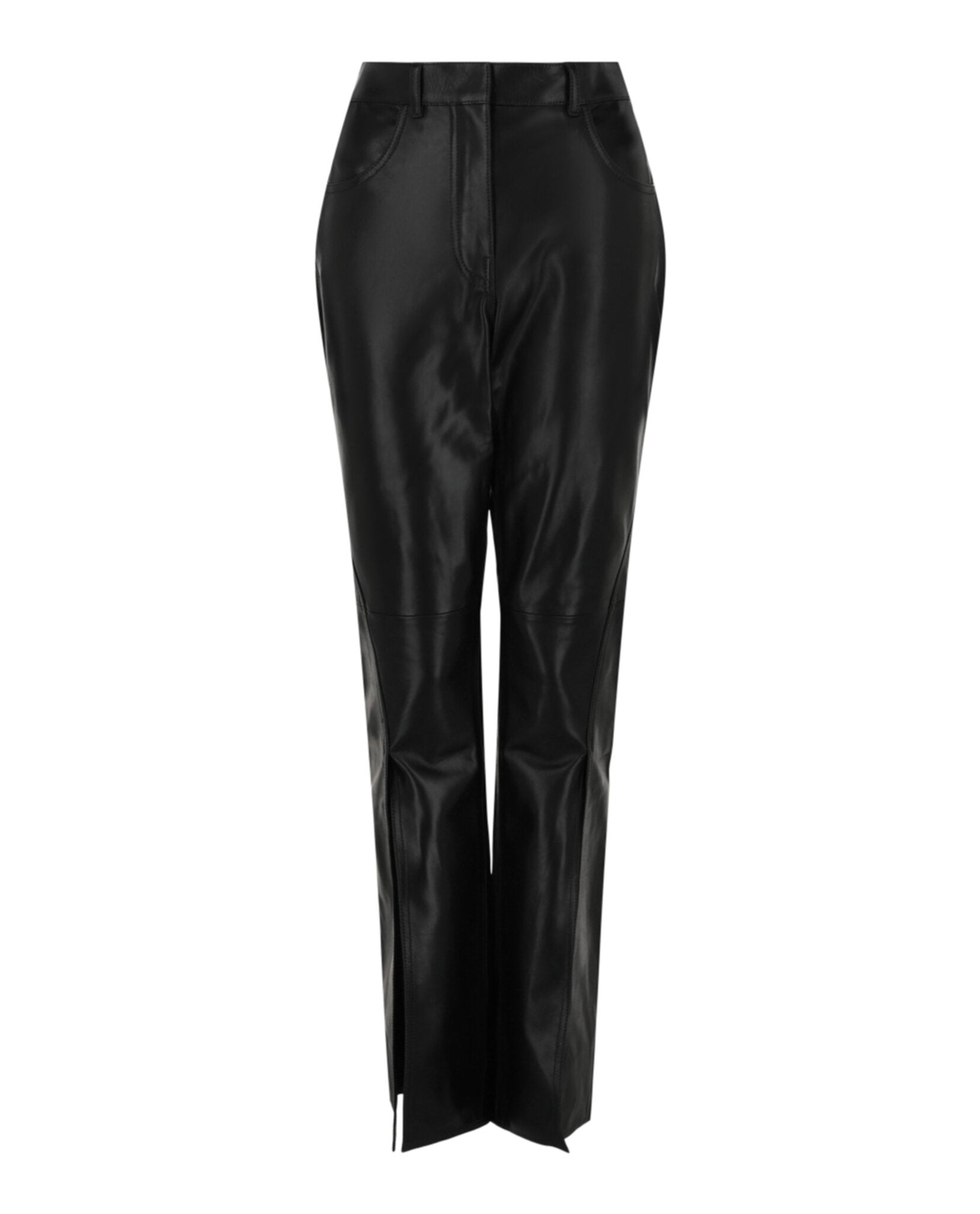 Split Leather Pants