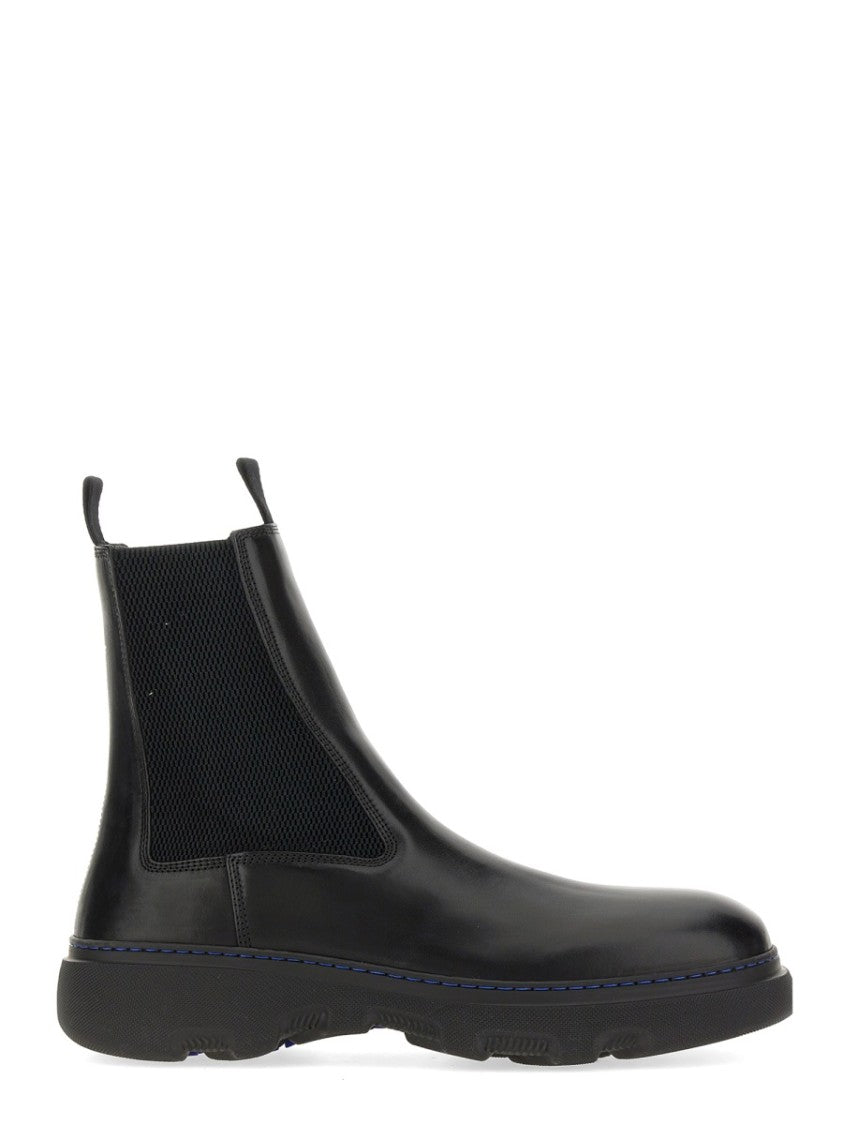 Calf Grain Leather Boots