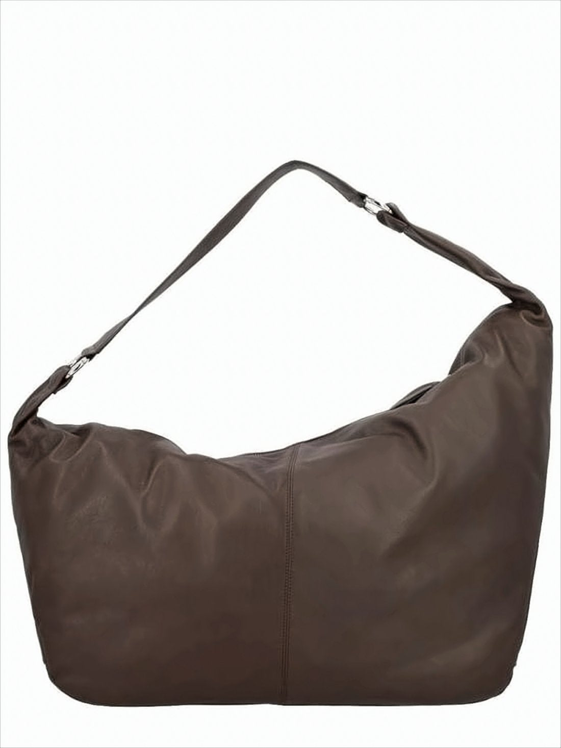 Soft Leather Shoulder Bag with Minimalist Design
