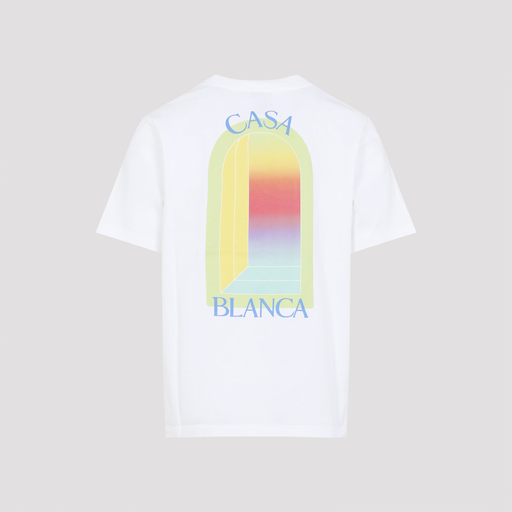 Bawełniany T-shirt z krótkim rękawem i wzorem Gradient Arch