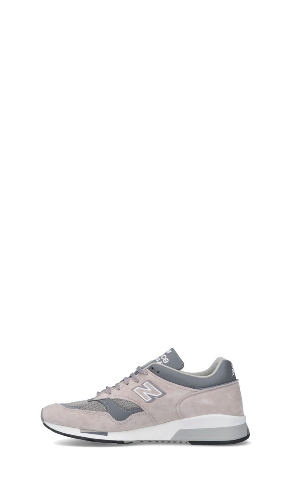 Suede And Mesh Low-Profile Grey Sneakers