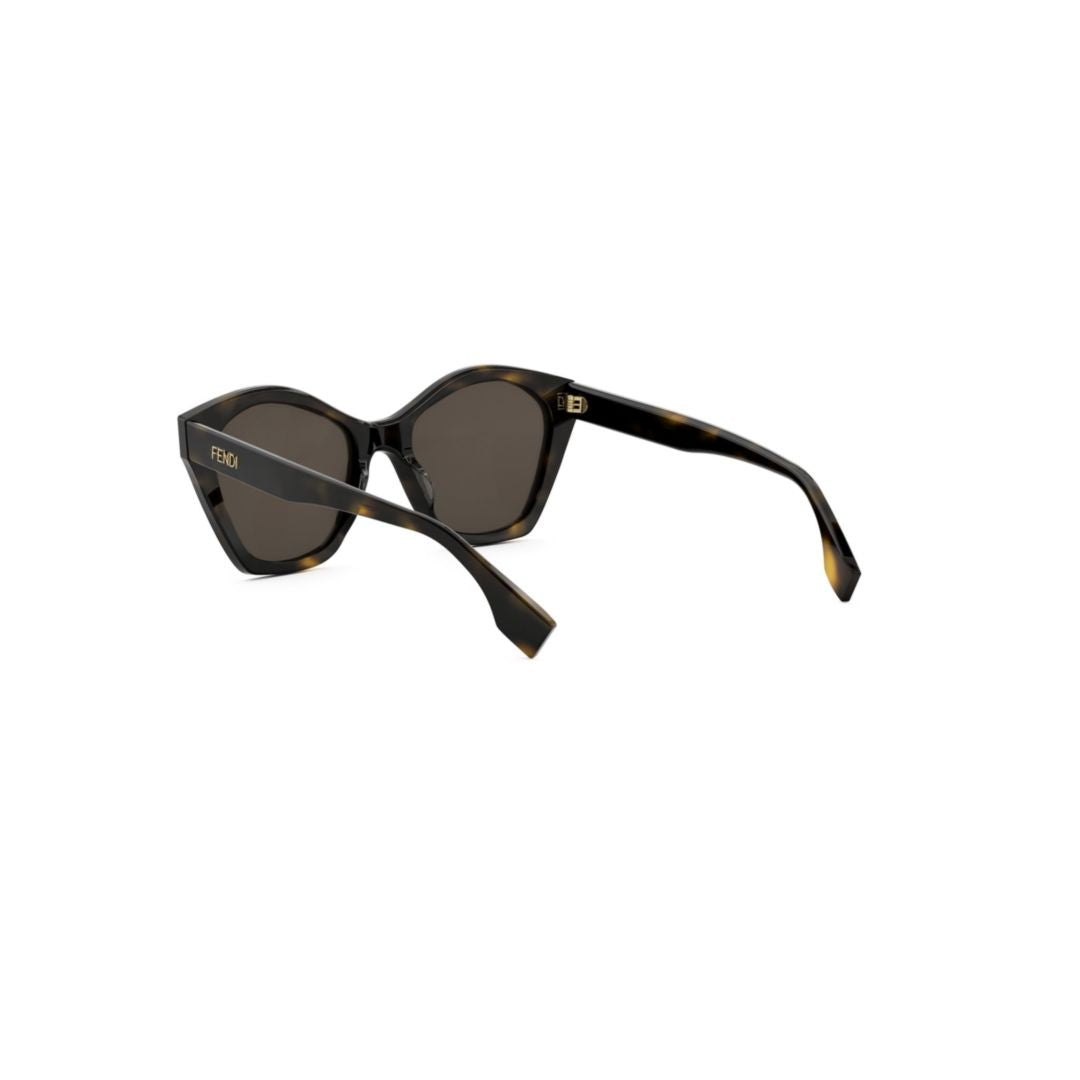 Fe40175i Tortoiseshell Oversized Cat-Eye Sunglasses