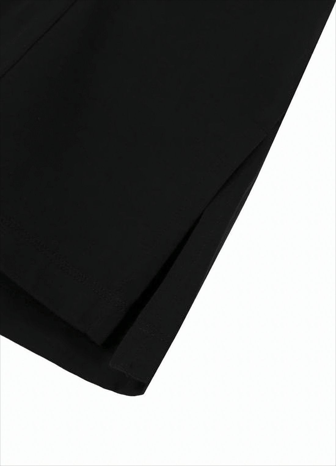 Black Polo T-Shirt with Classic Collar