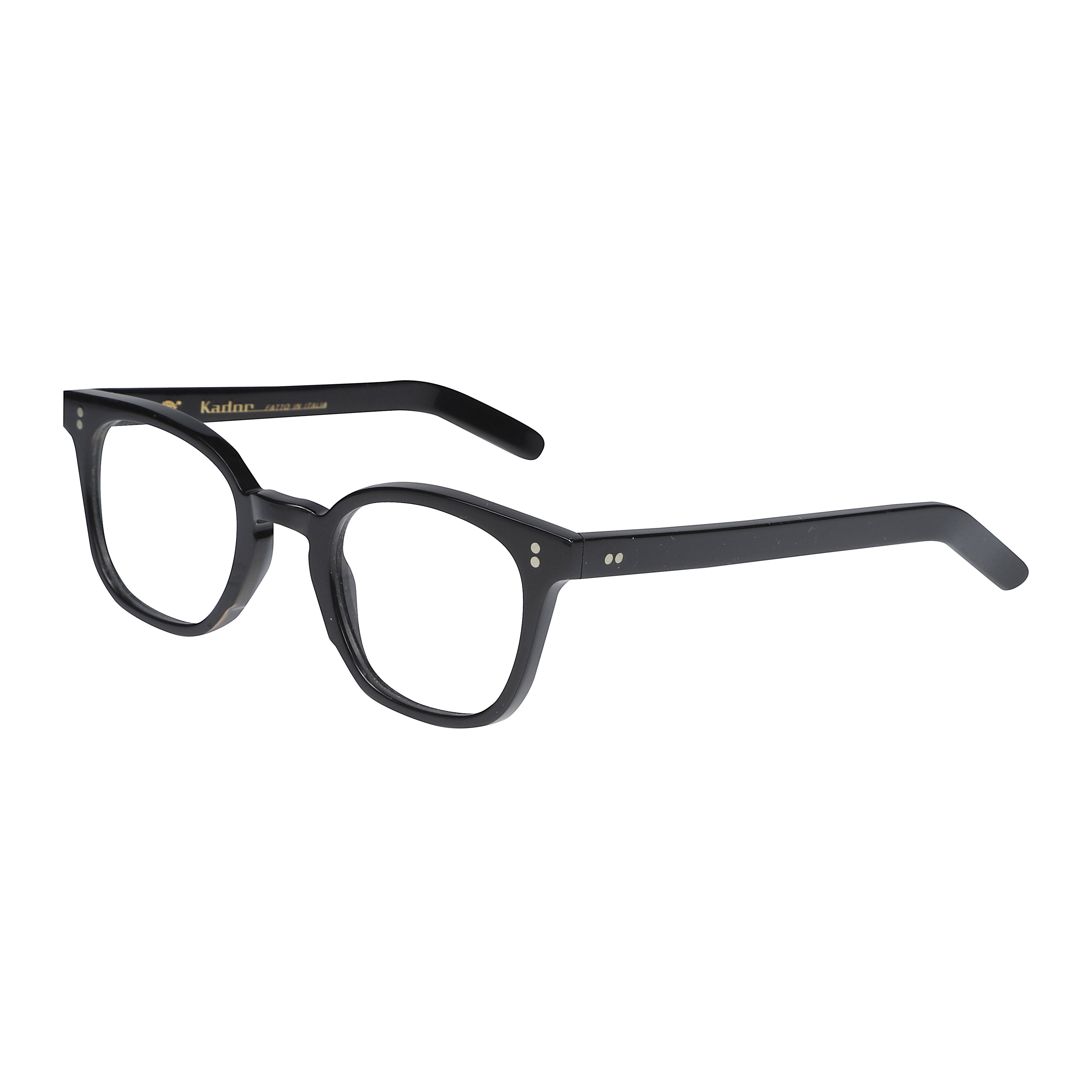 Klassiko Bold Black Rectangular Frame Eyeglasses