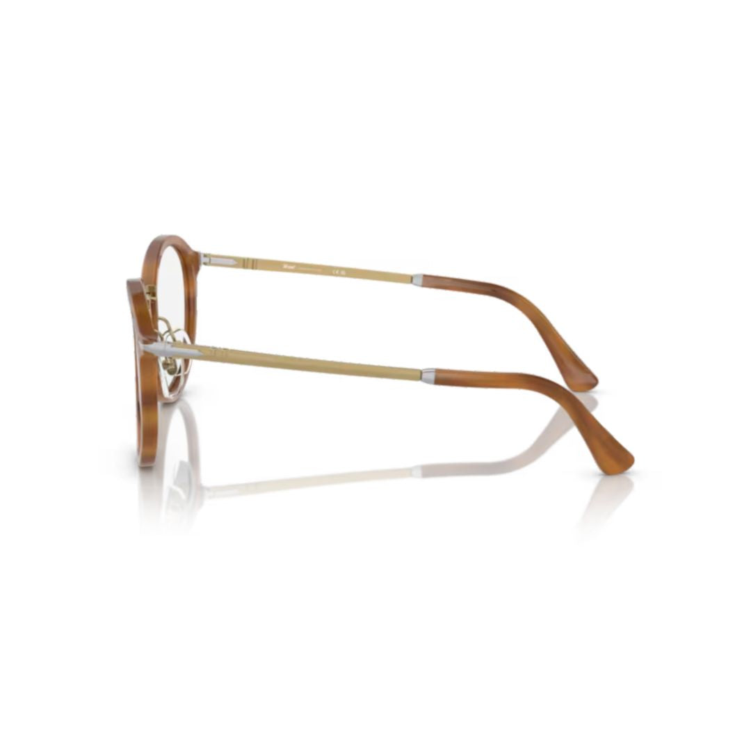 3309v Vista Round Acetate Eyeglasses with Gold-tone Accents