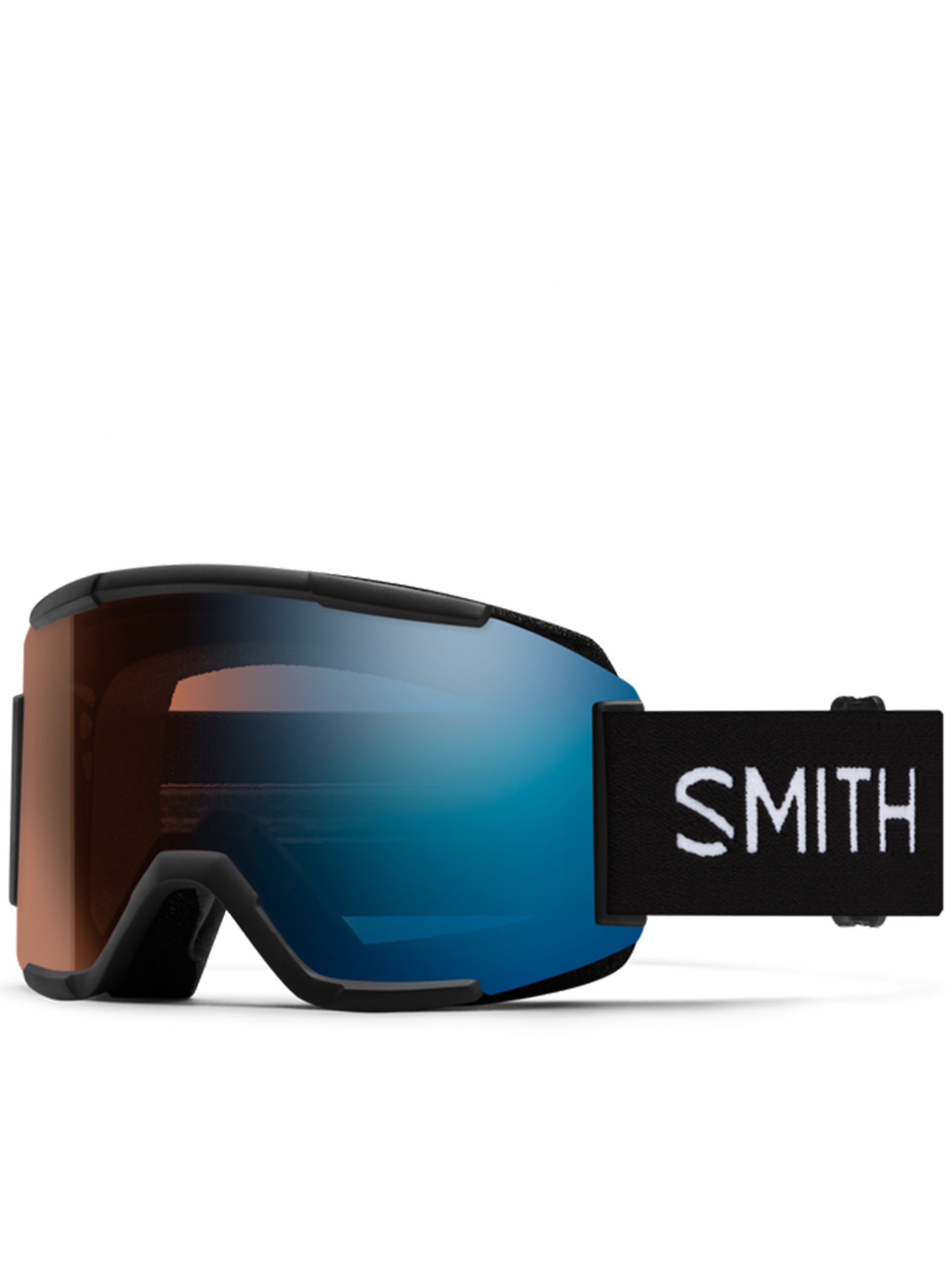 Black Squad Wraparound Blue Ski Goggle