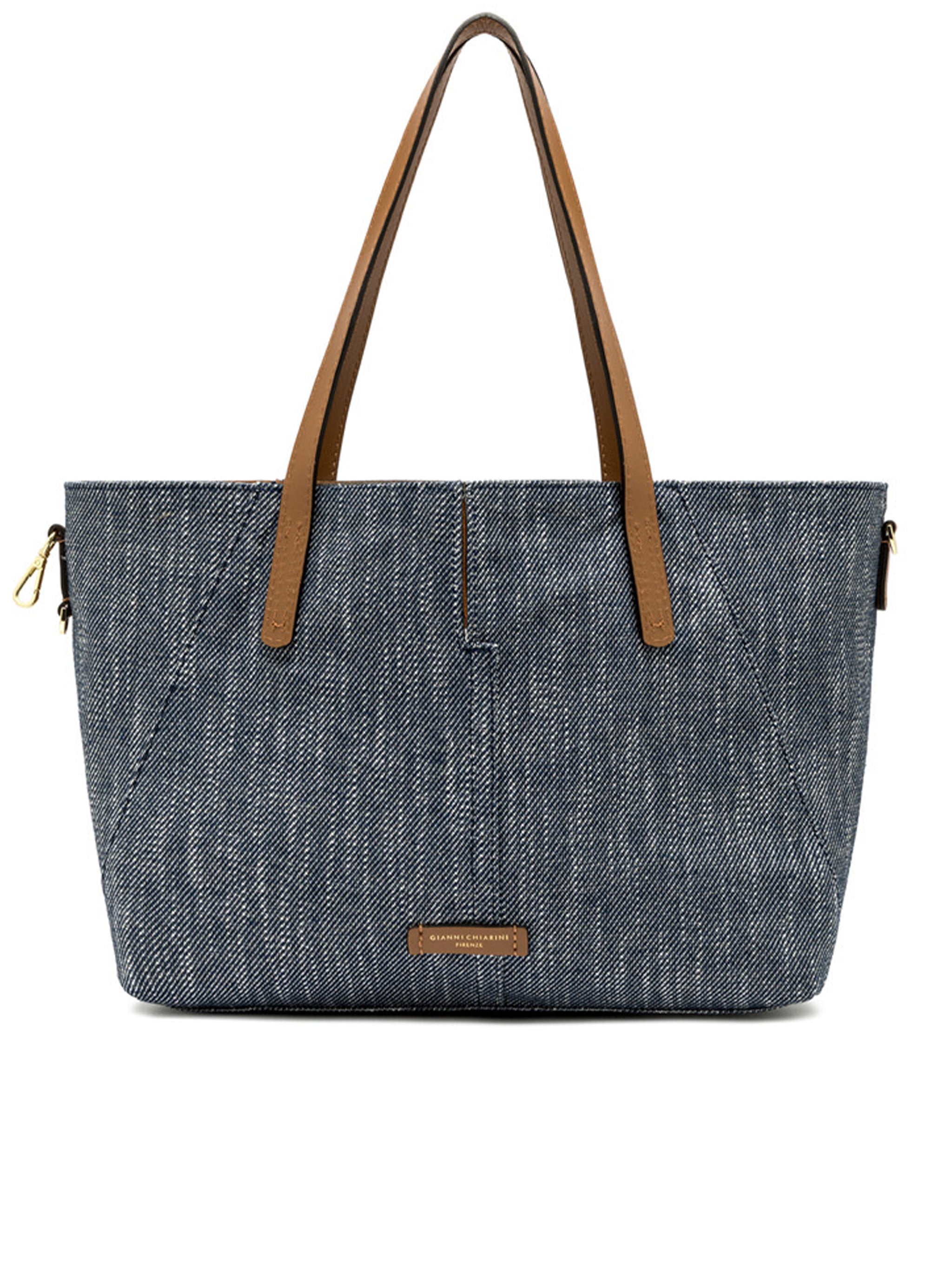 Maya Structured Brown Suede Leather Tote