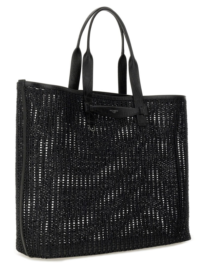 Woven Mesh Shopping Bag