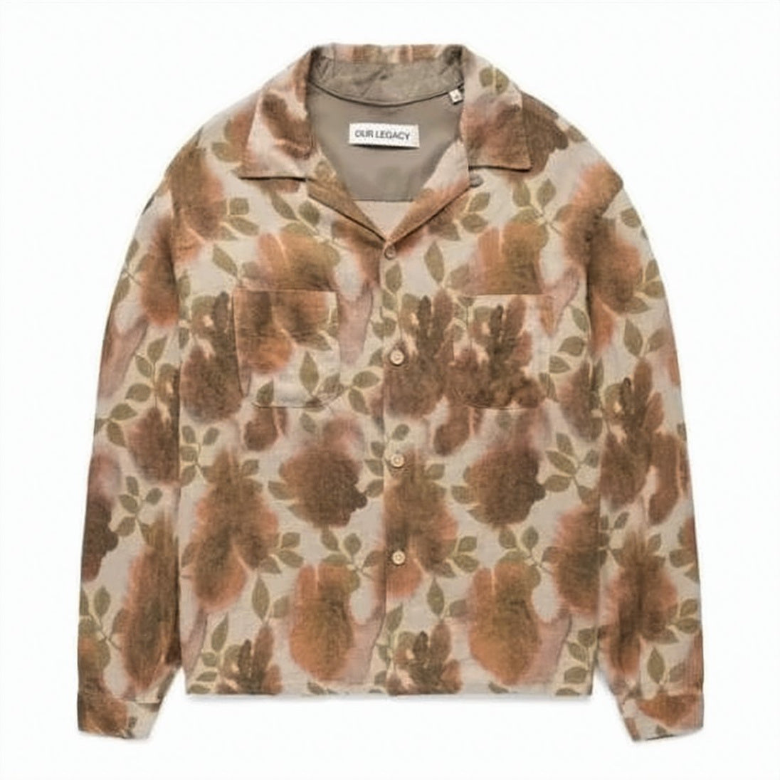 Floral Pattern Long-Sleeve Shirt