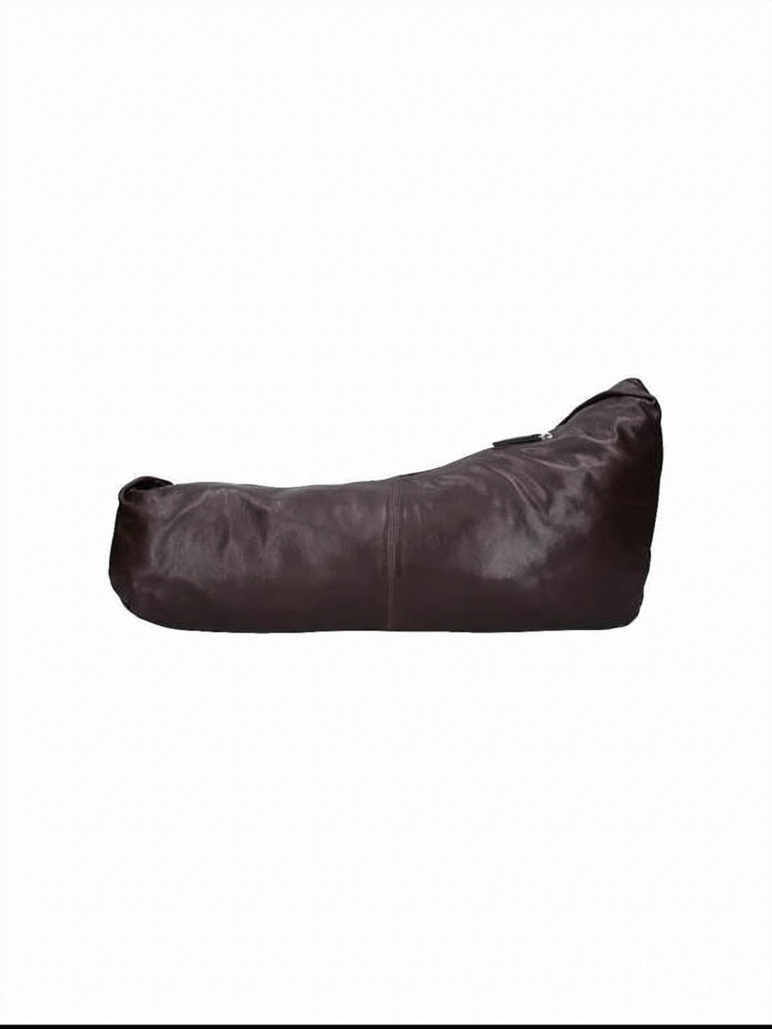 Elongated Hobo Shoulder Bag with Zipper Detail
