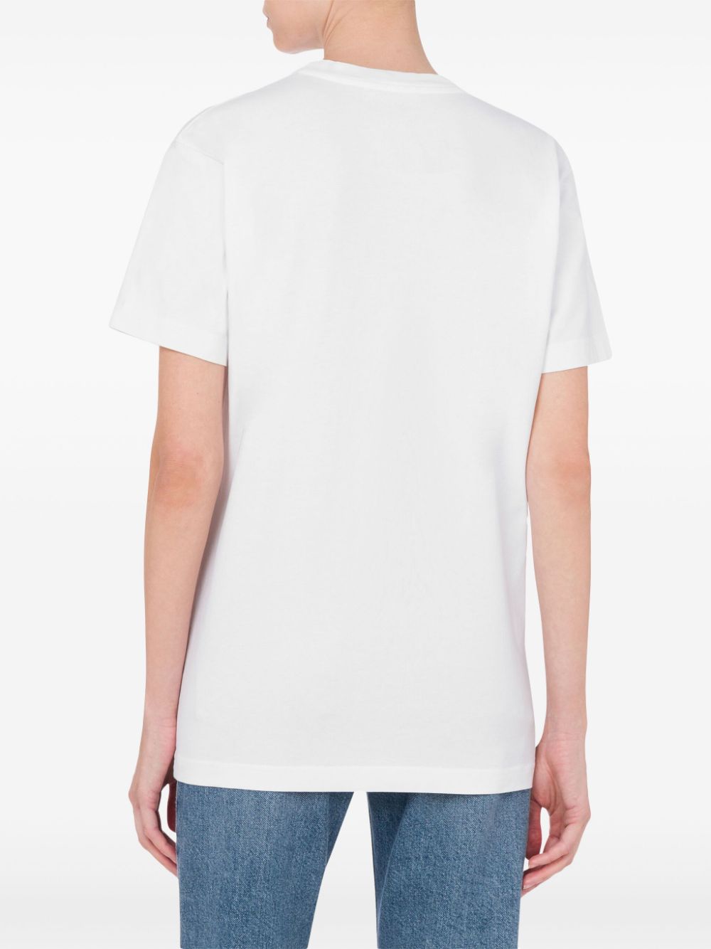 Short-Sleeved Top with Bold Logo Print