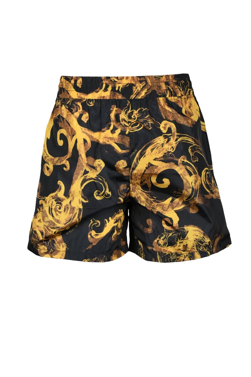Nylon Shorts - Black/Gold