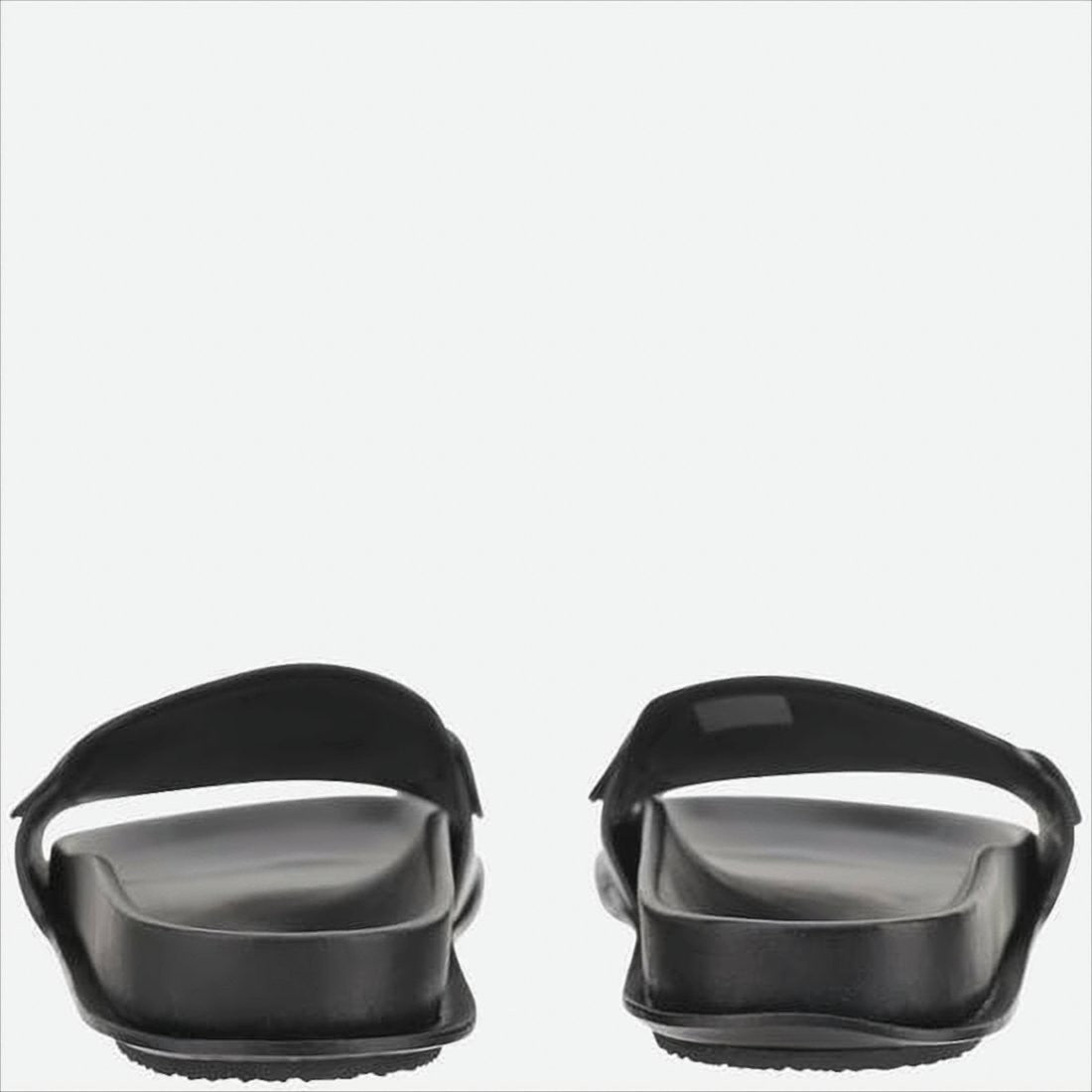 Minimalist Black Slip-On Mules With Contoured Footbed