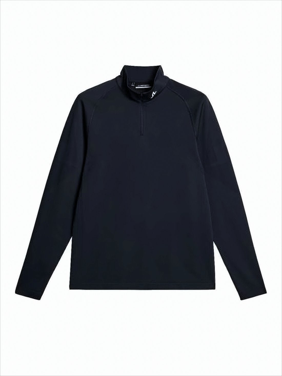 Long-Sleeve Activewear Tee with High Collar