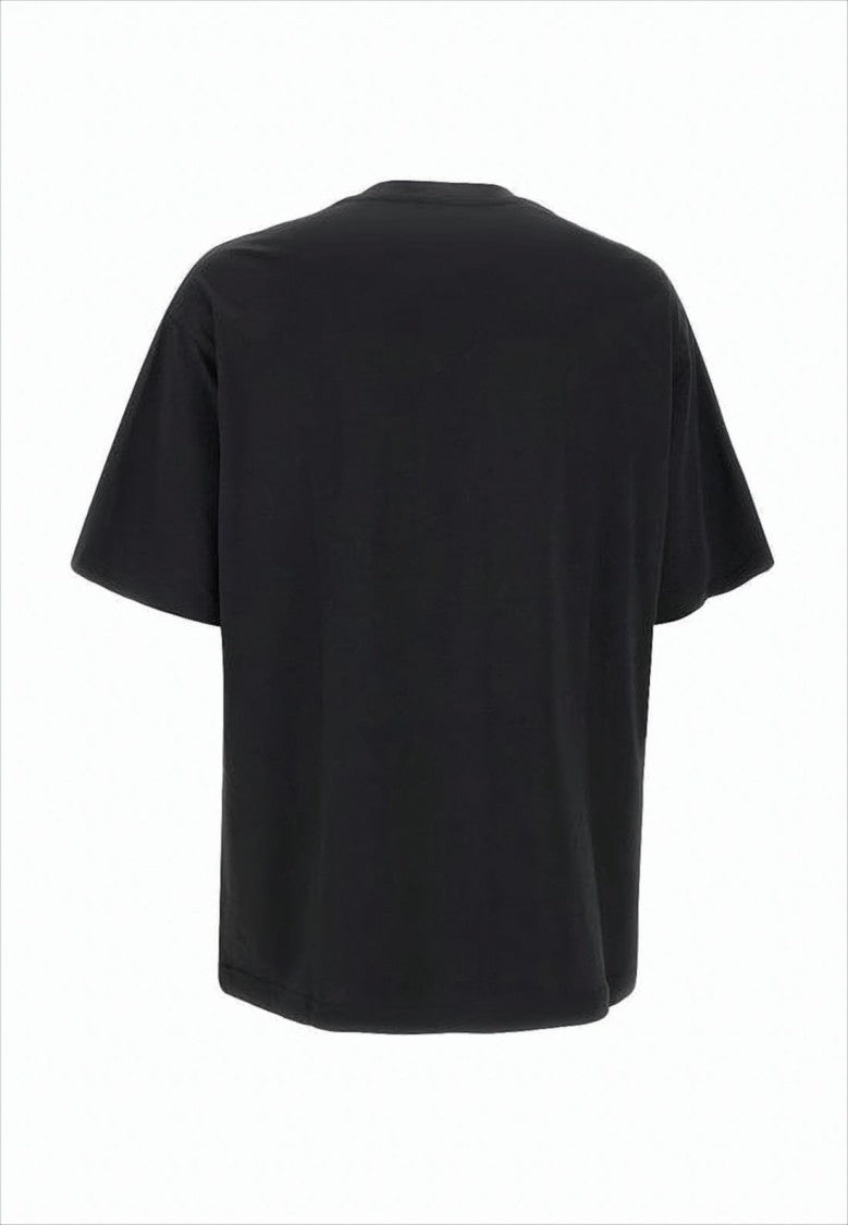 Relaxed-Fit Black Graphic Print T-Shirt