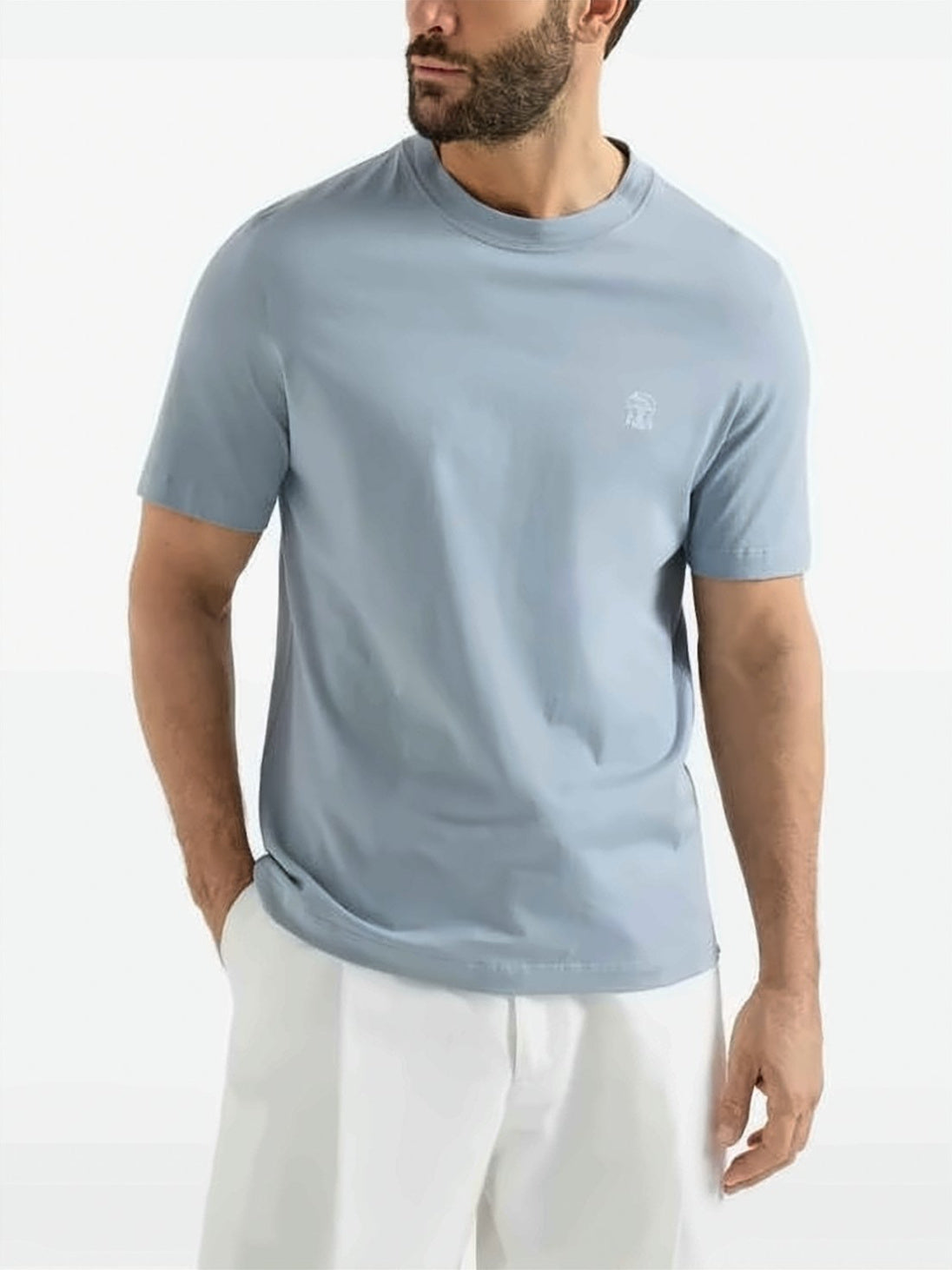 Cotton Jersey Crewneck T-Shirt