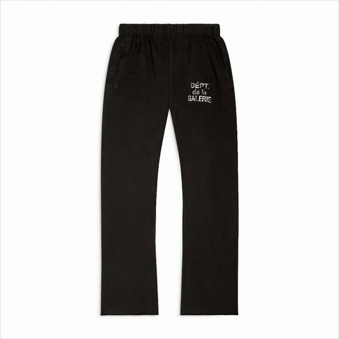 Straight-Leg Black Cotton Joggers with Minimalist Design